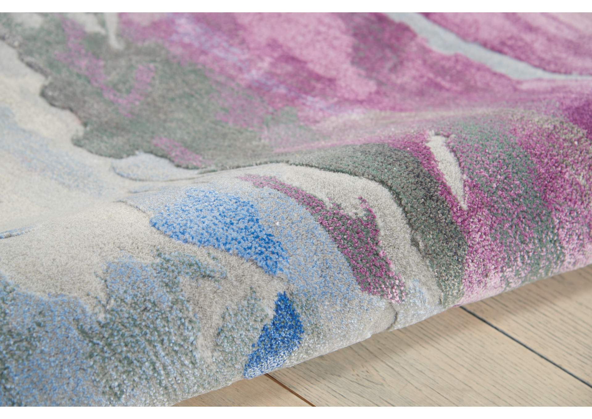 Nourison Prismatic 8'x10' Grey Multicolor Area Rug,Nourison