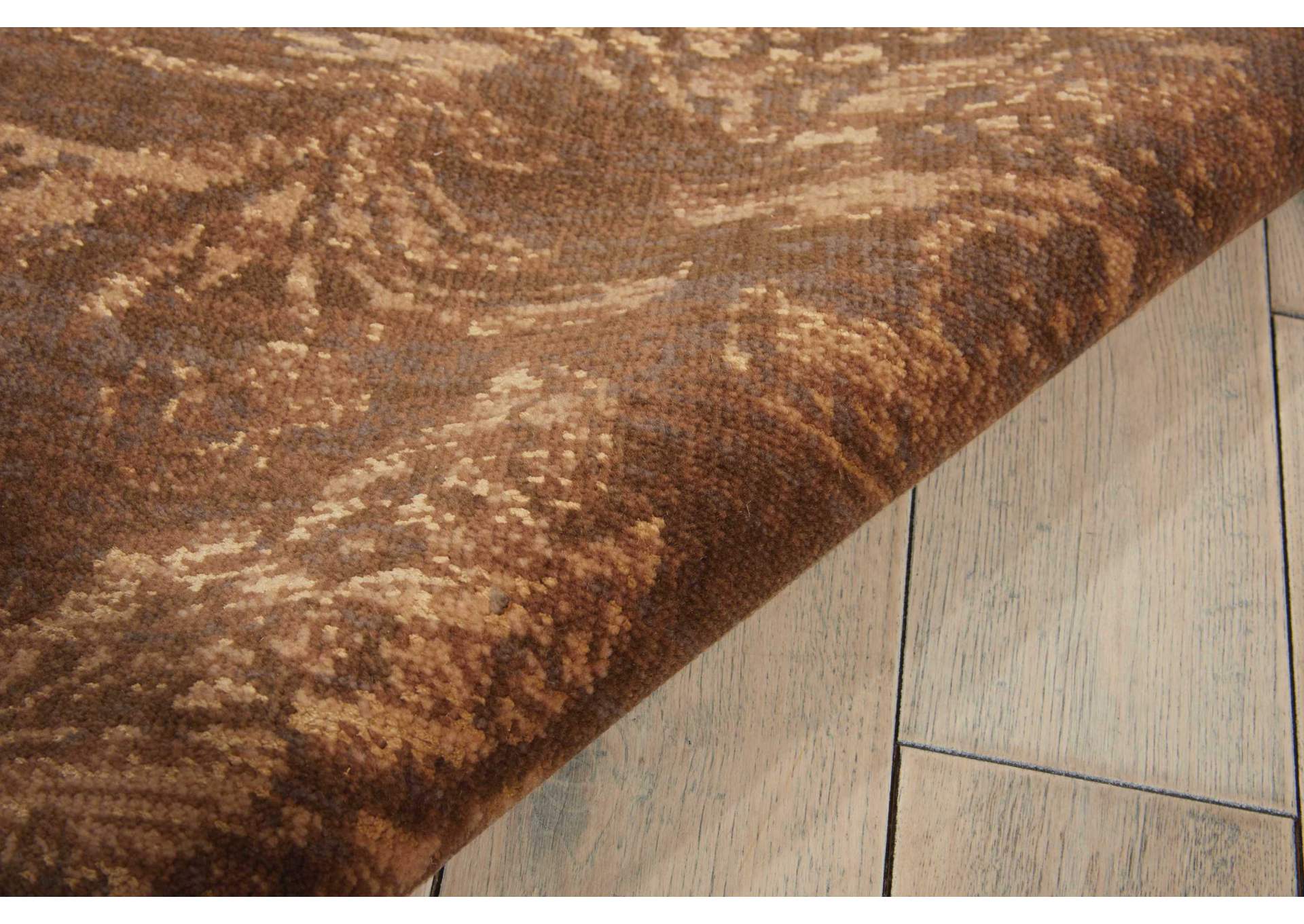 Nourison Silken Allure SLK19 Brown 10'x14' Rug,Nourison