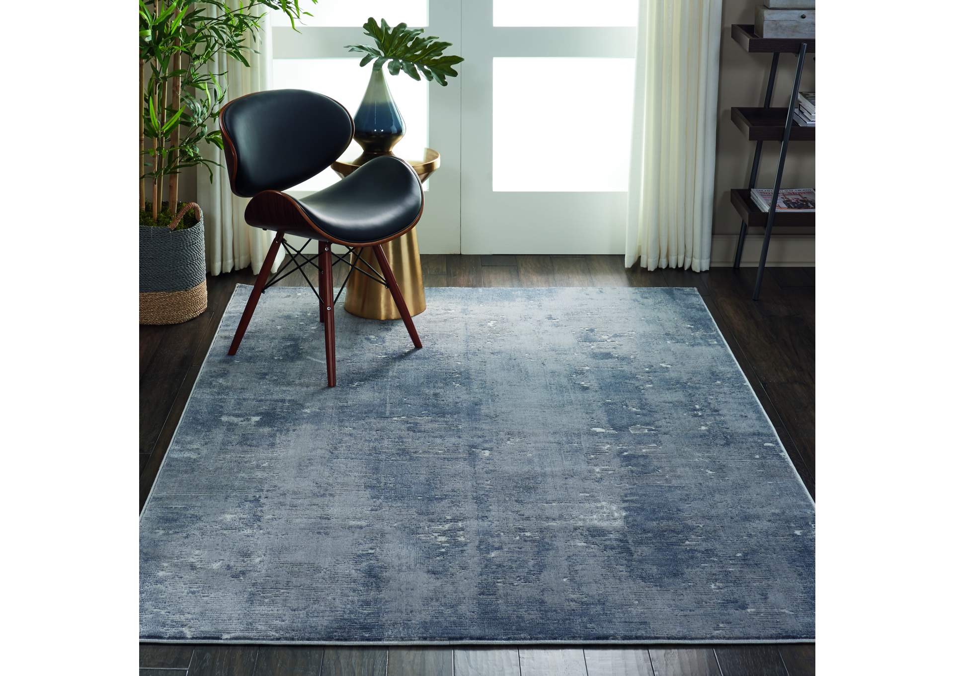 Nourison Rustic Textures RUS05 Grey 4'x6' Rustic Area Rug,Nourison