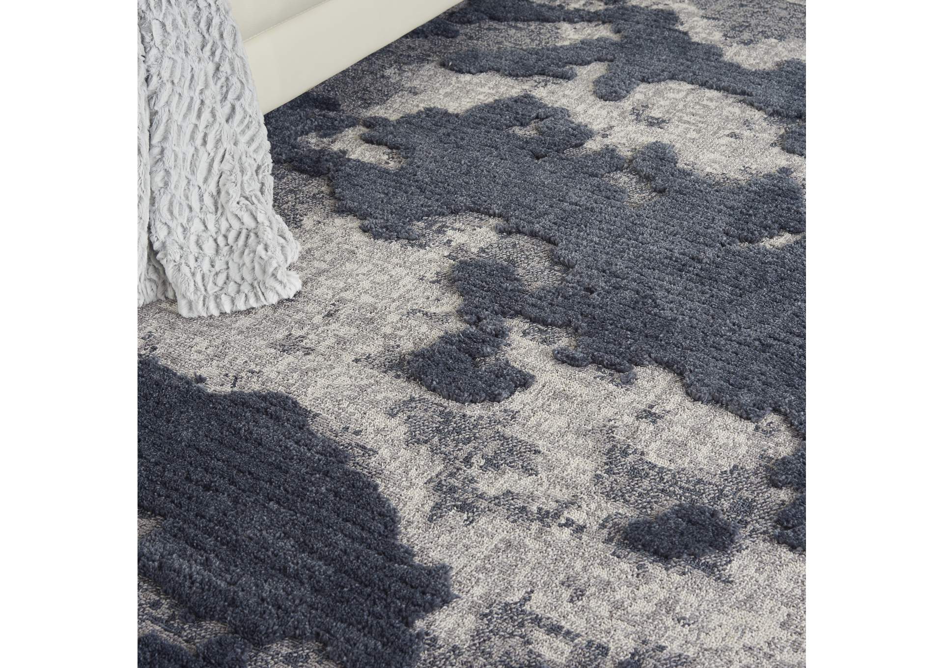 Nourison Zermatt 8' x 10' Grey Neutral Area Rug,Nourison