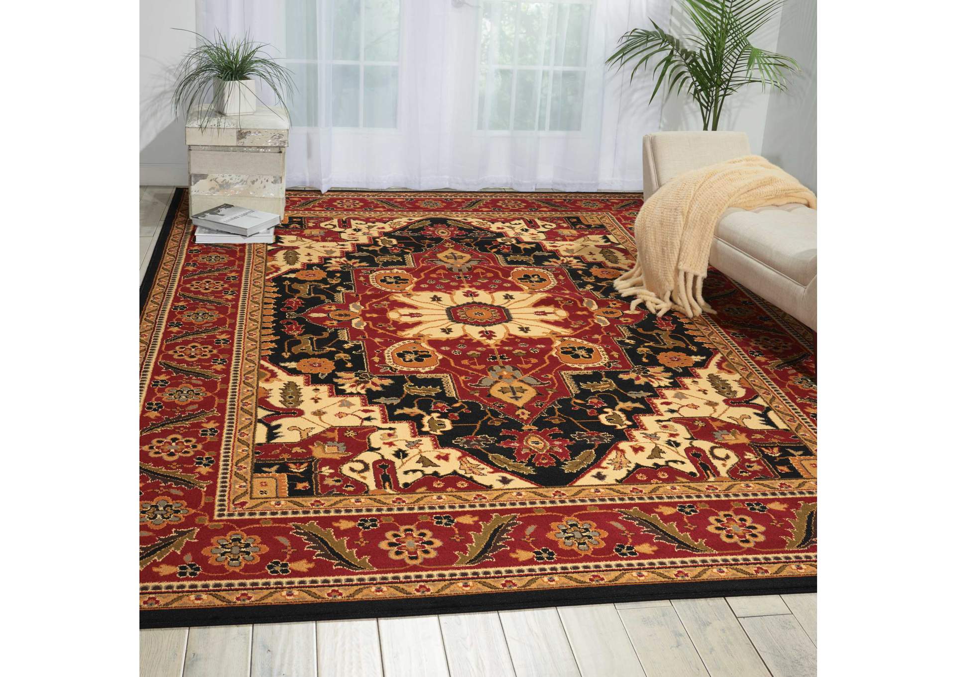 Nourison Paramount PAR05 Black 8'x11' Rug,Nourison