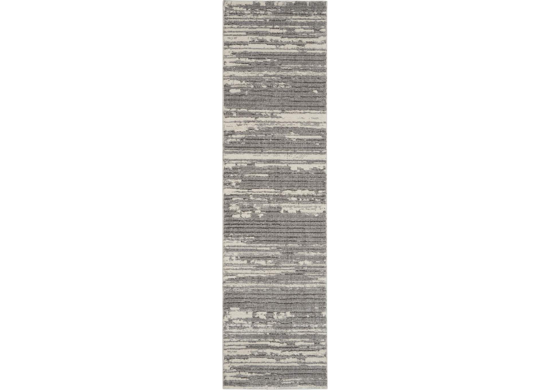 Nourison Zermatt 8' Runner Ivory Neutral Area Rug,Nourison