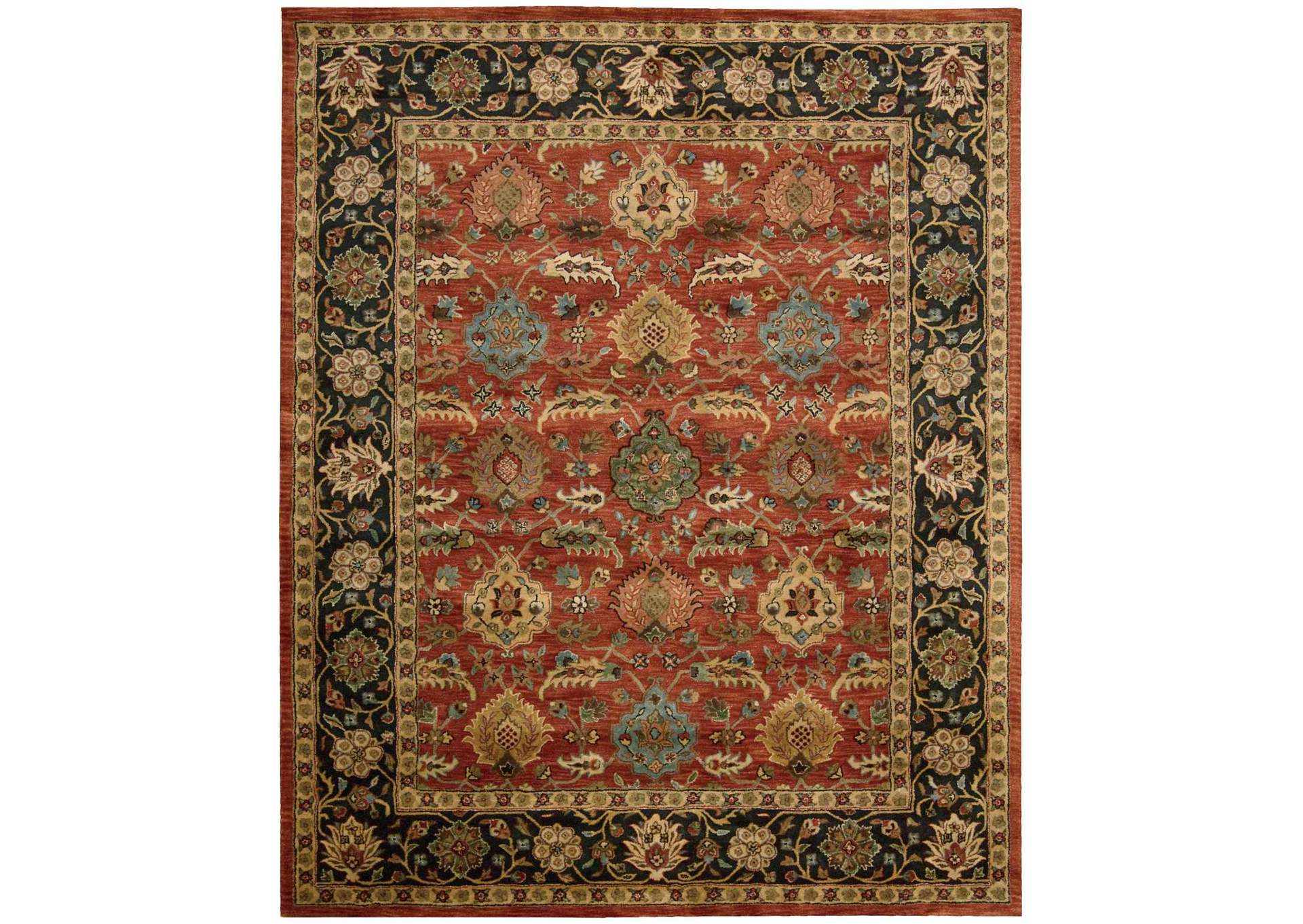 Nourison Jaipur JA35 Red Multicolor 8'x10' Rug,Nourison