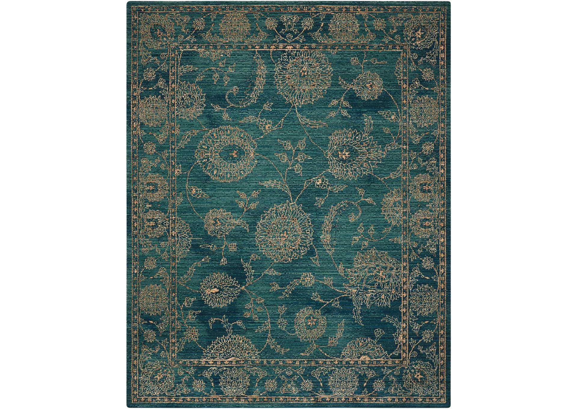 Nourison 2020 NR202 Teal 5'x8' Area Rug,Nourison