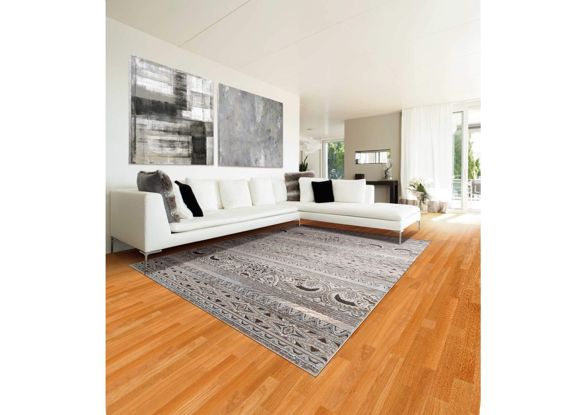 Nourison Karma KRM03 Beige 8'x11' Oversized Rug,Nourison