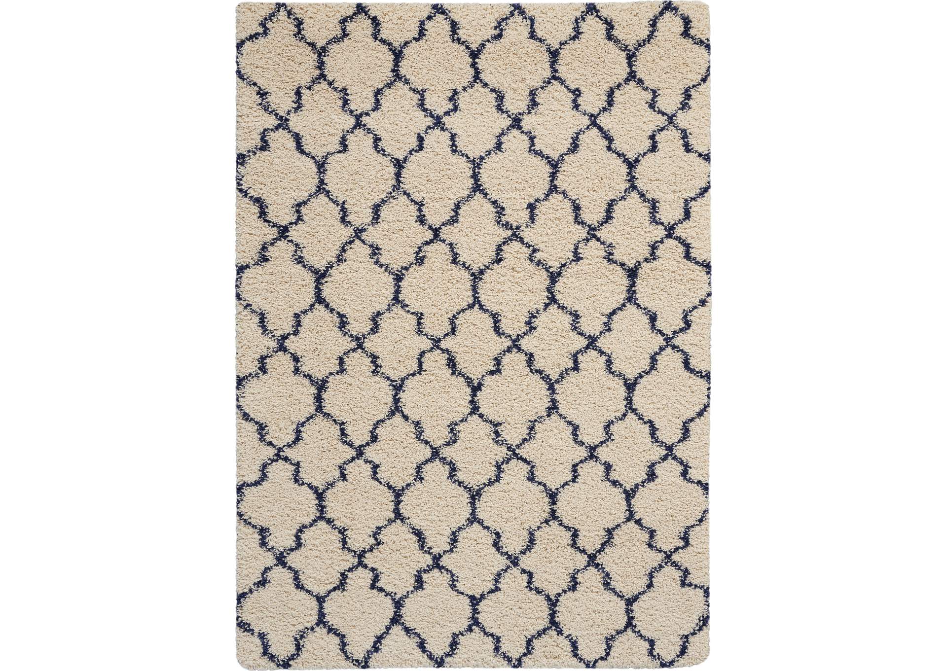 Nourison Amore AMOR2 Blue and Ivory 4'x6' Area Rug,Nourison