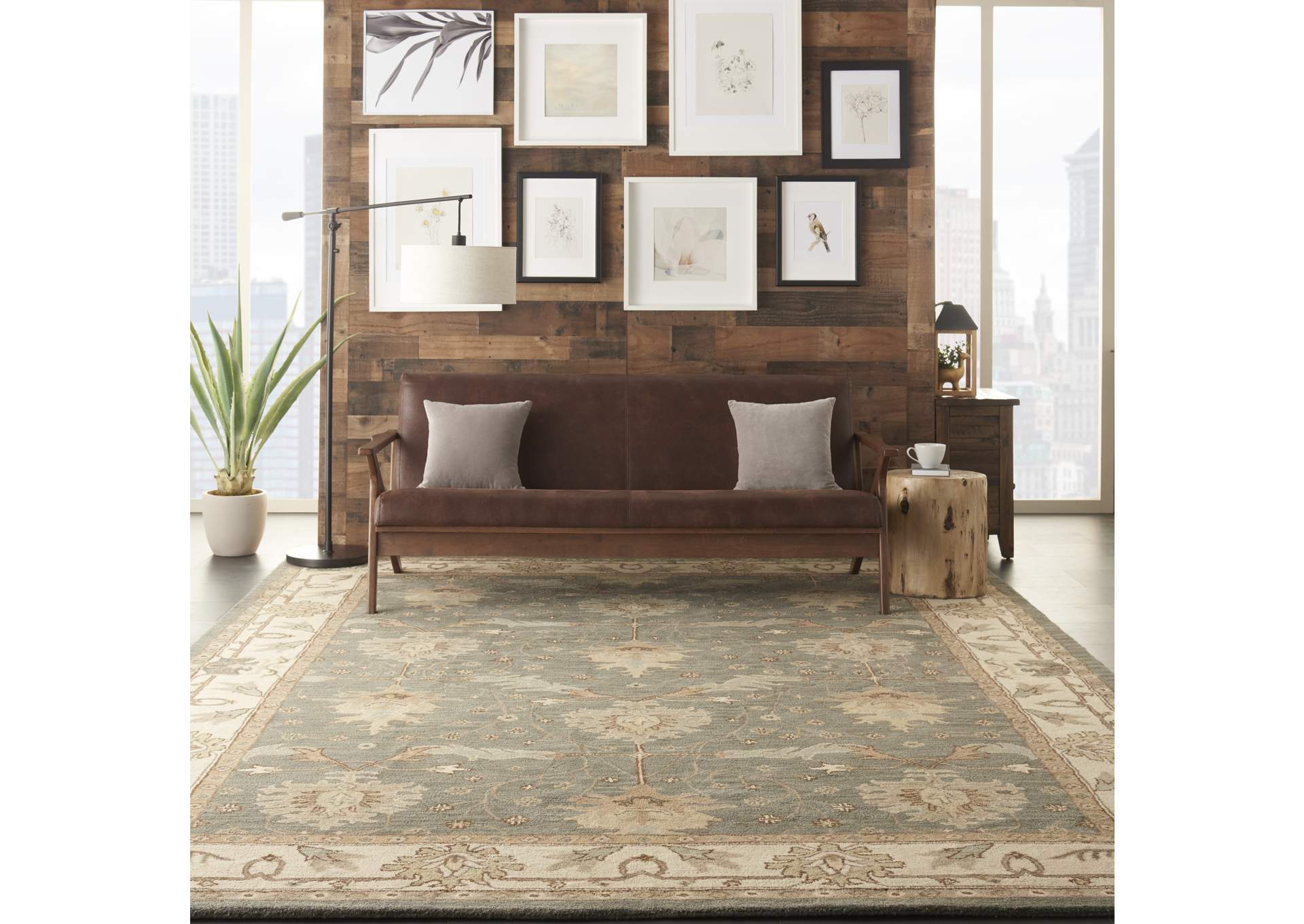 Nourison India House 9'x12' Blue Area Rug,Nourison