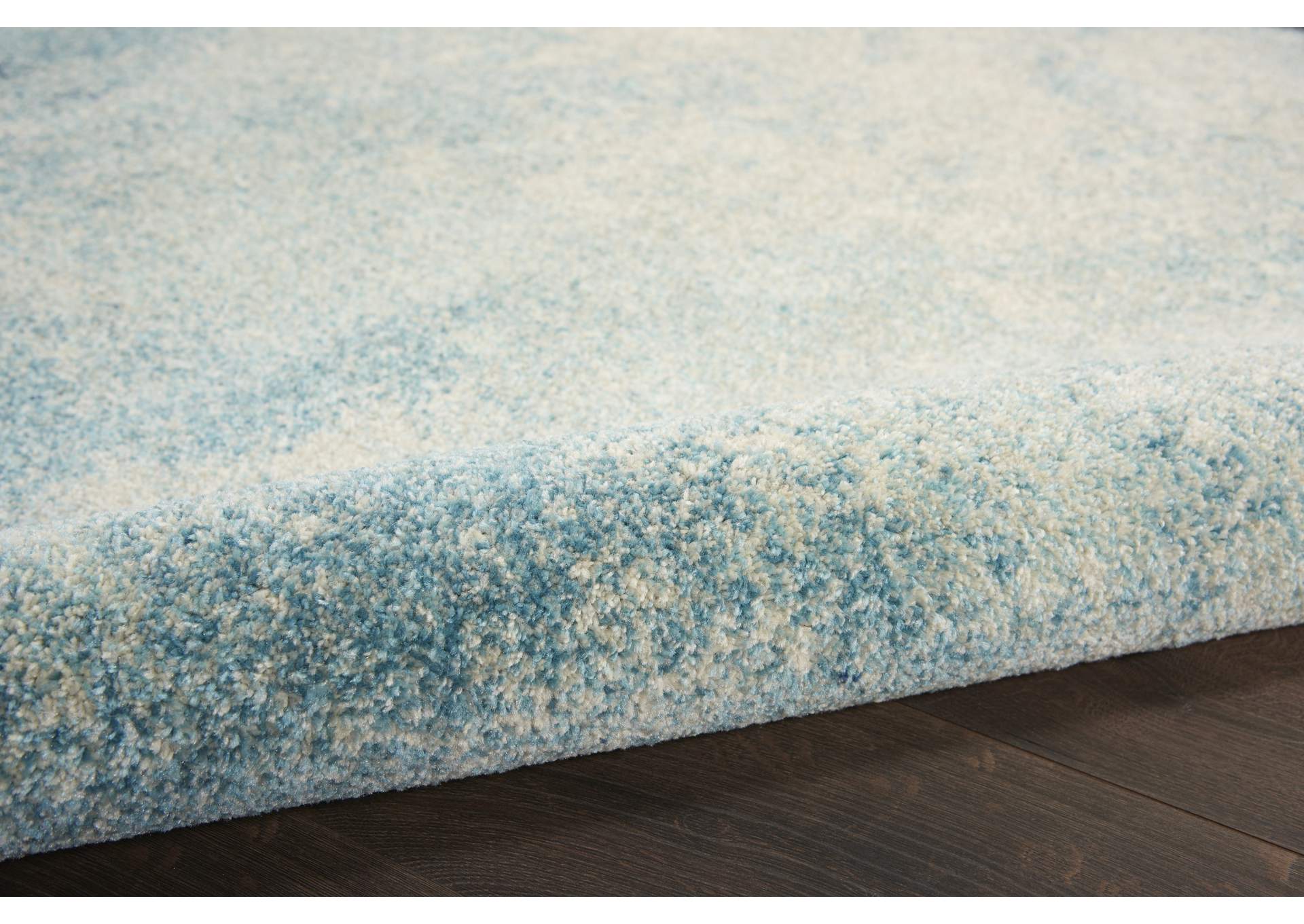 Nourison Passion 6' Runner Navy Light Blue Area Rug,Nourison