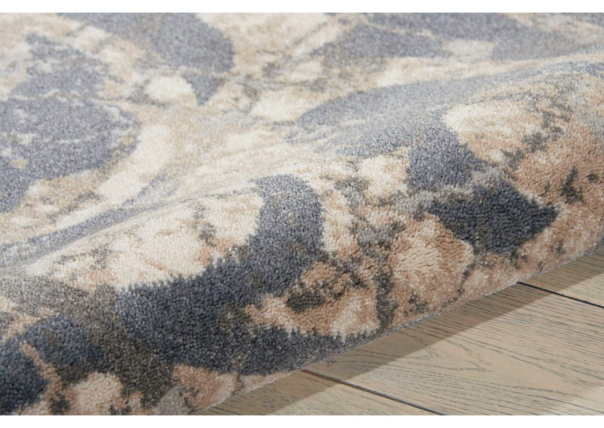 Nourison Maxell MAE10 Grey and Ivory 5'x7' Area Rug,Nourison
