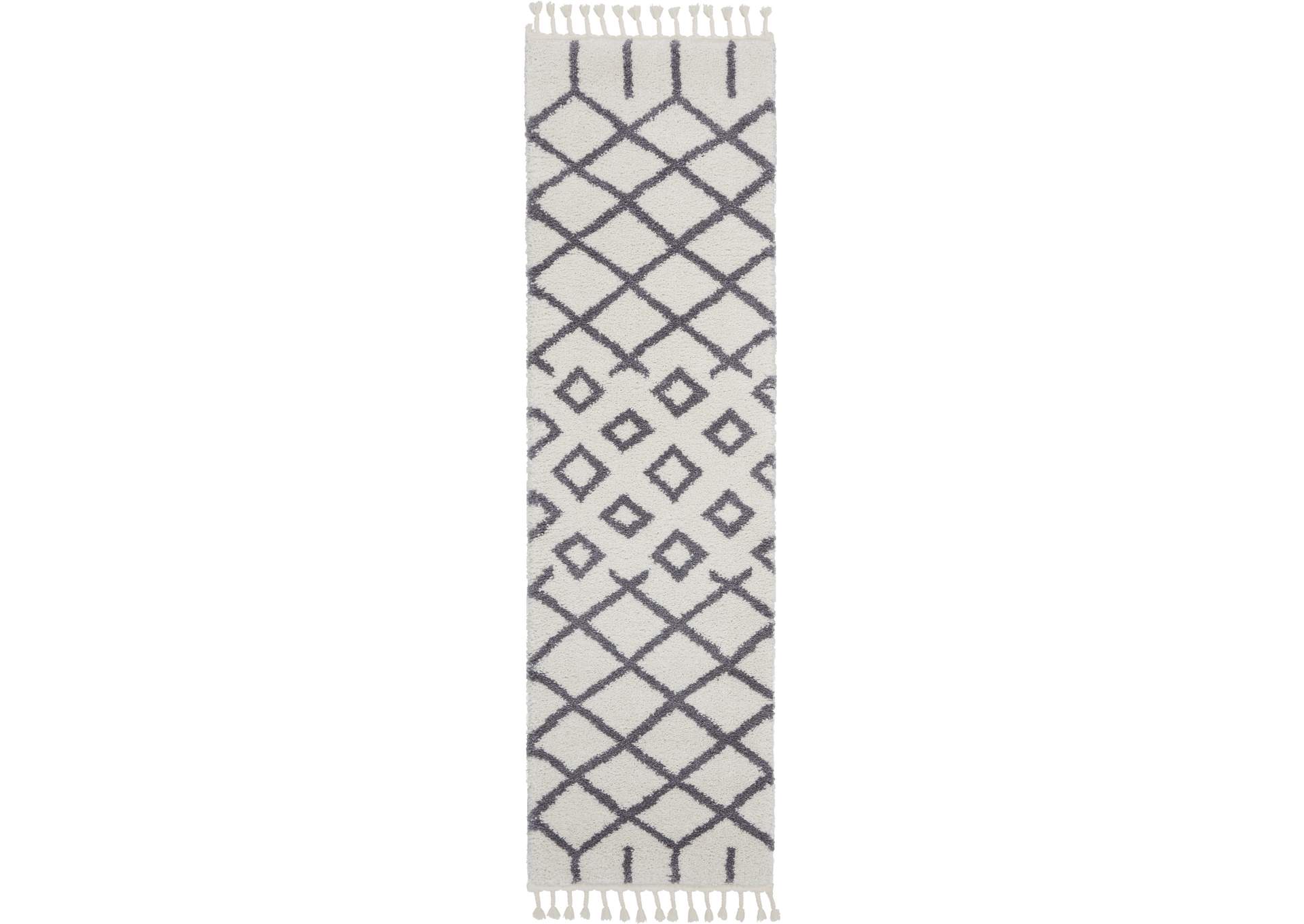 Nourison Moroccan Shag 8' Runner Area Rug,Nourison