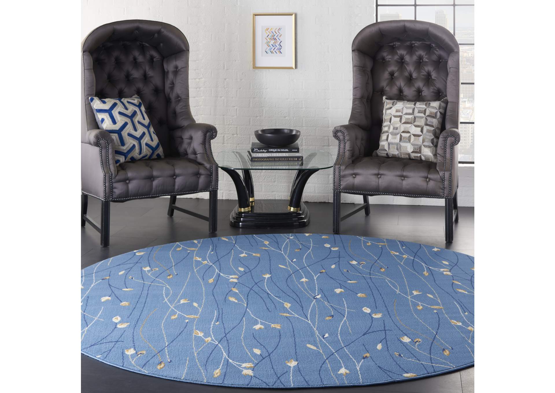 Nourison Grafix 8' Round Area Rug,Nourison