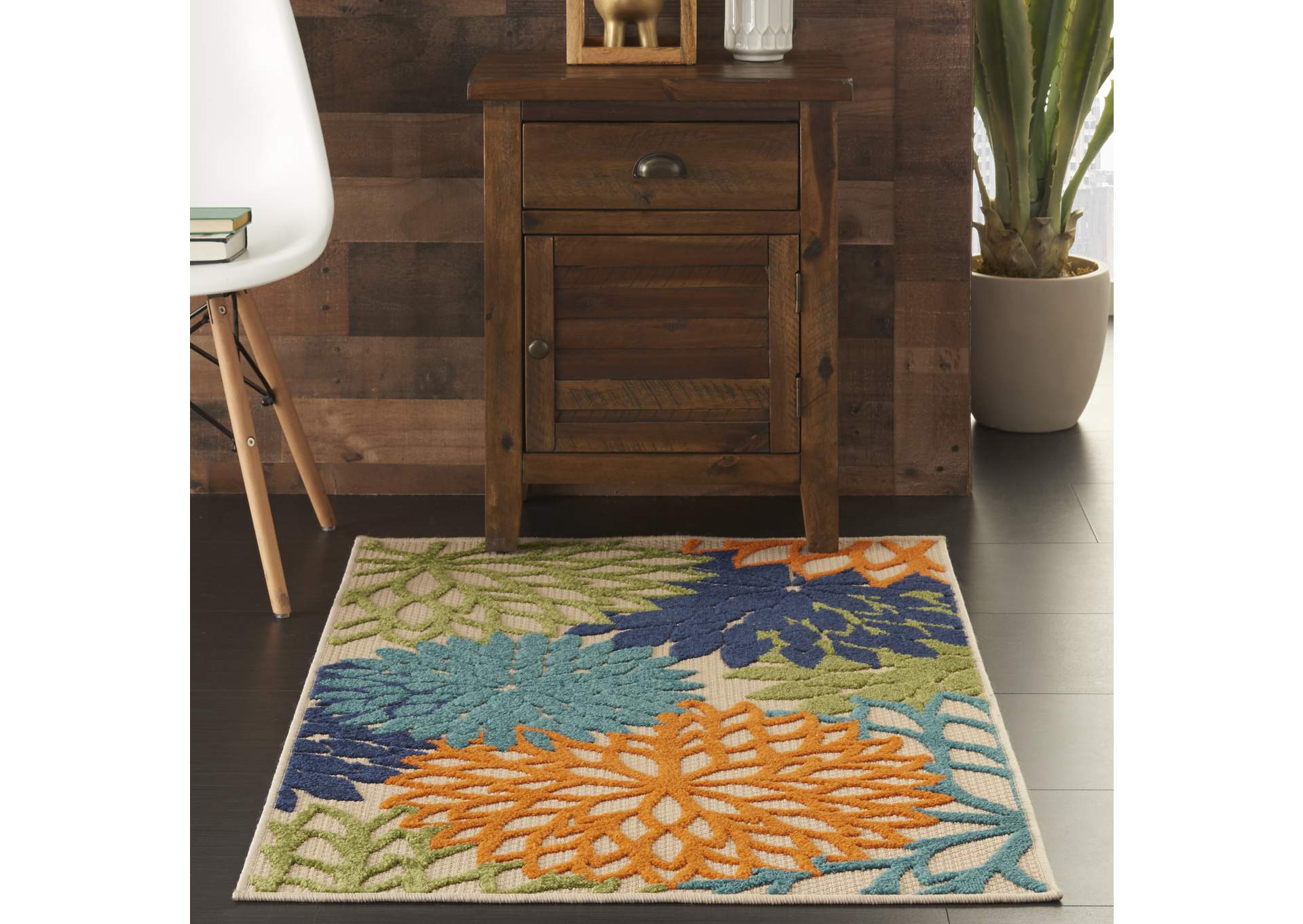 Nourison Aloha ALH05 Multicolor 3'x4' Indoor-outdoor Area Rug,Nourison