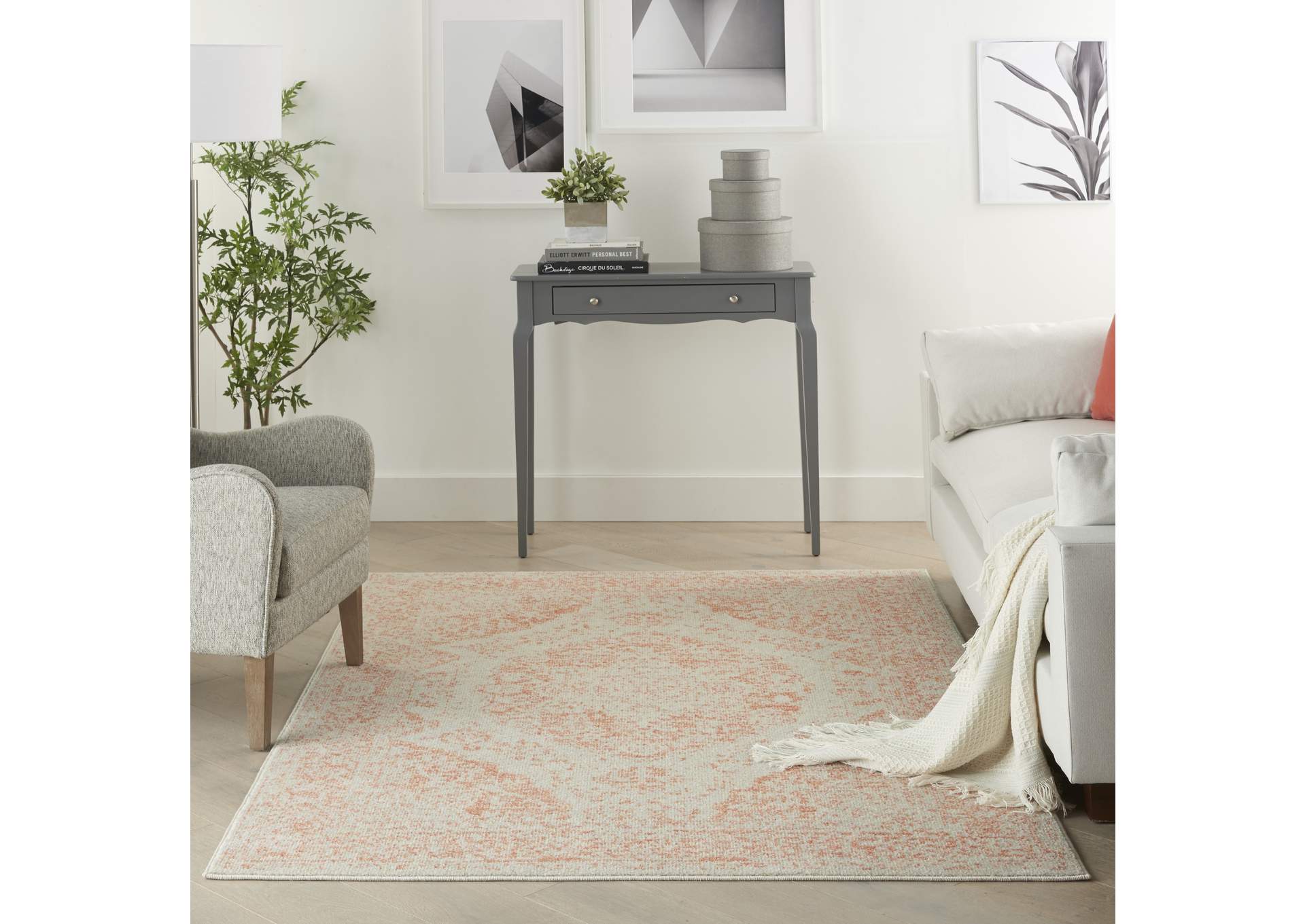 Nourison Tranquil(Traql) 4' x 6' Area Rug,Nourison