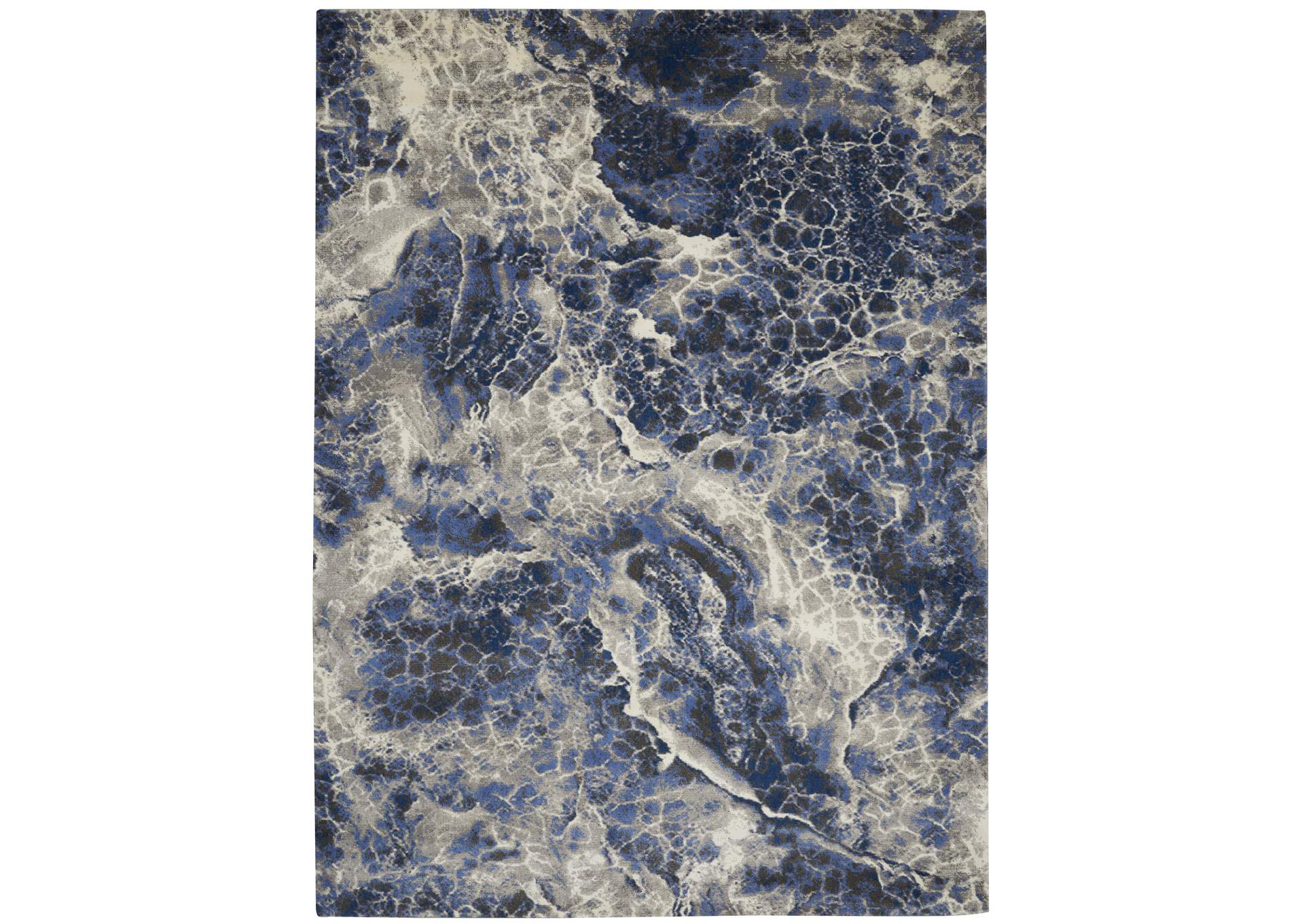 Calvin Klein Gradient 9' x 12' Blue and Grey Artistic Area Rug,Nourison