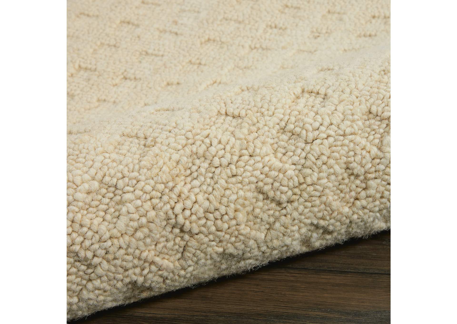 Nourison Marana MNN01 White 8' Runner Wool Hallway Rug,Nourison