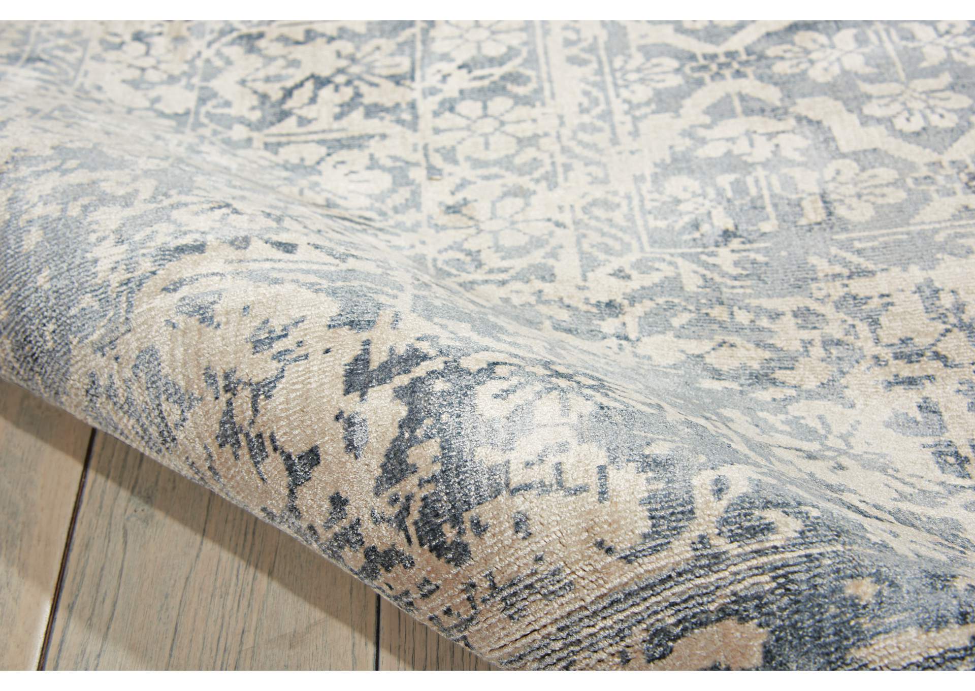 kathy ireland Home Desert Skies DSK04 Blue 9'x12' Oversized Rug,Nourison
