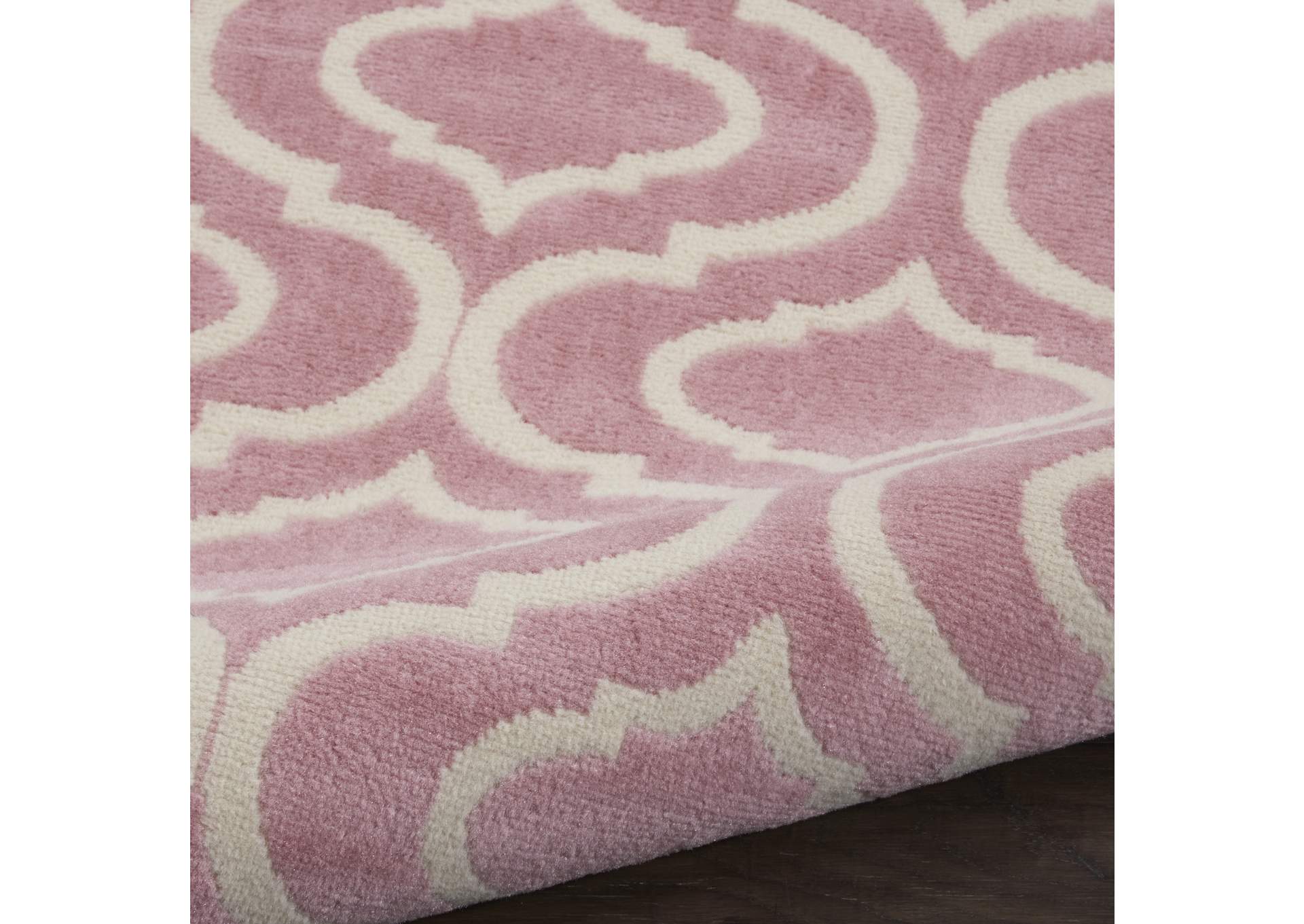 Nourison Jubilant 2' x 4' Small Pink Trellis Area Rug,Nourison