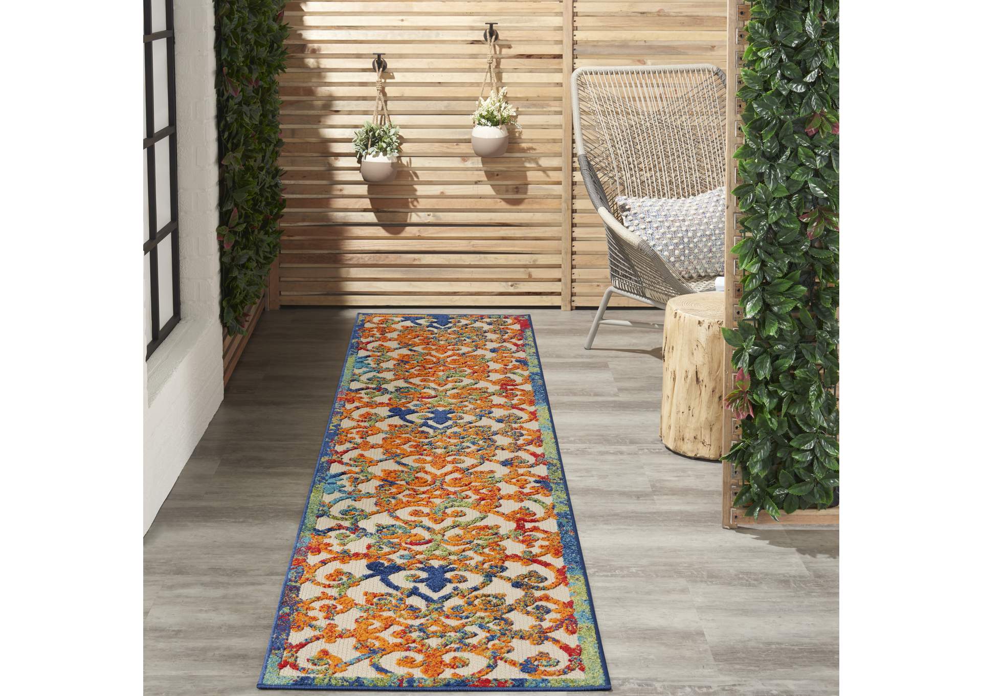 Nourison Aloha 12' Runner Area Rug,Nourison