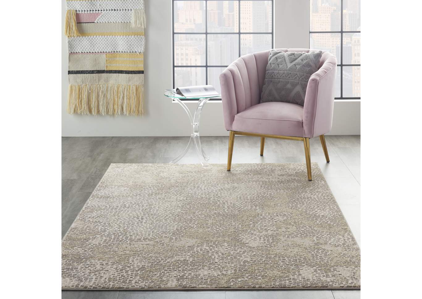 Michael Amini MA90 Uptown 4' x 6' Area Rug,Nourison