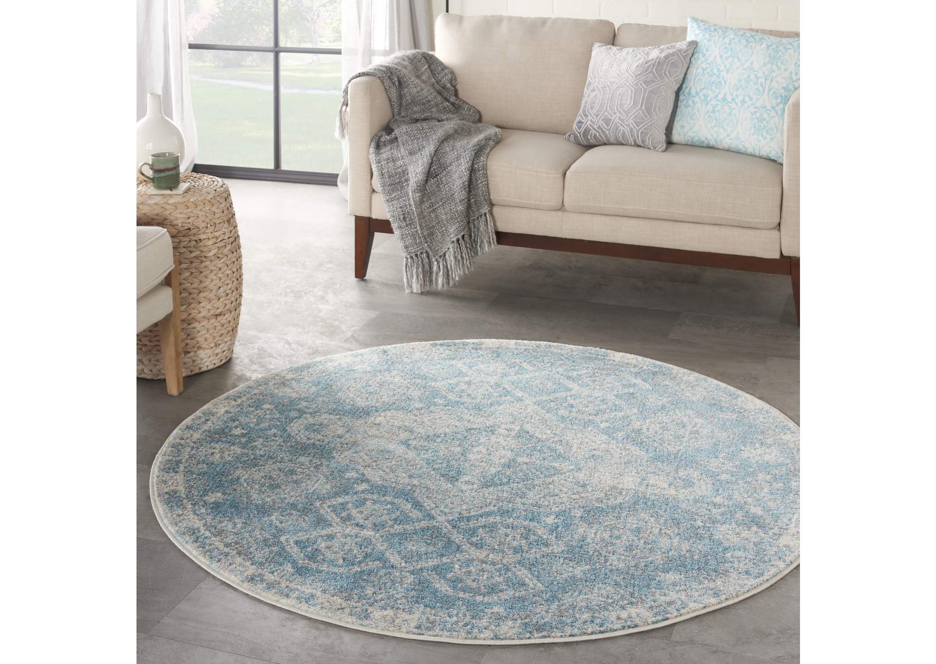 Nourison Tranquil 4' Round Area Rug,Nourison