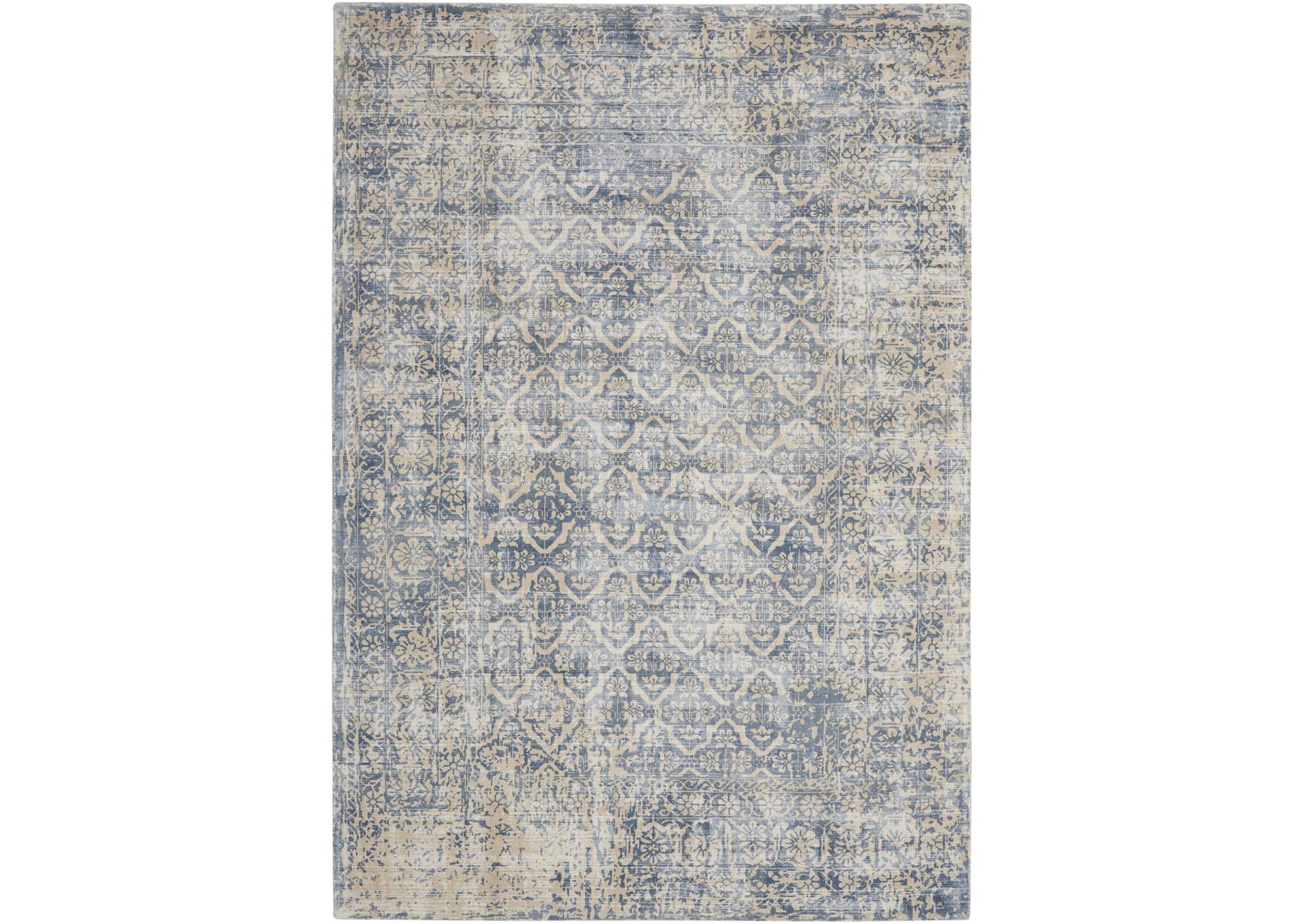 kathy ireland Home Desert Skies DSK04 Blue 5'x8' Area Rug,Nourison