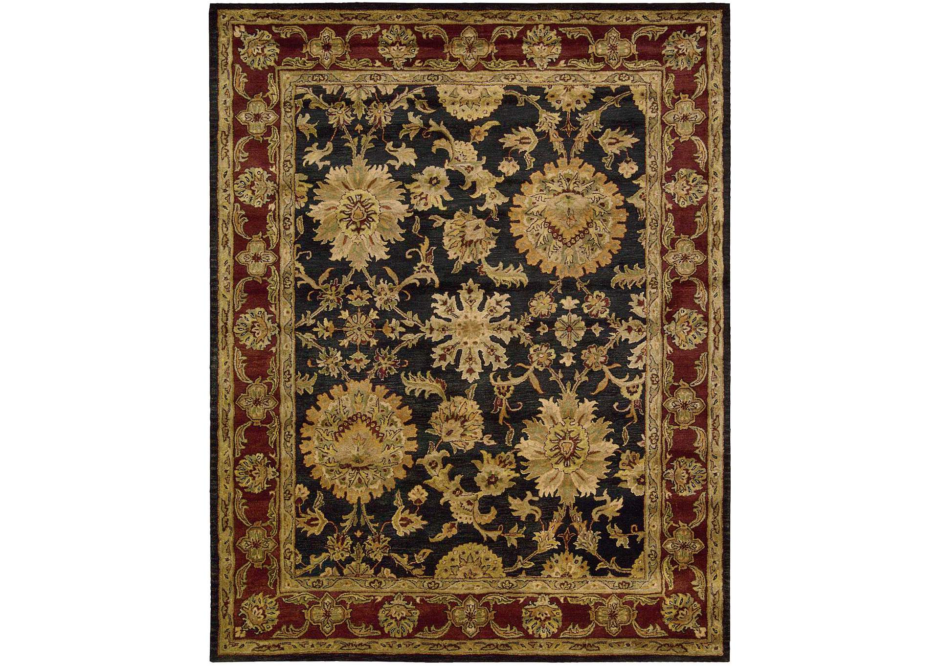 Nourison Jaipur JA18 Black Multicolor 8'x11' Rug,Nourison