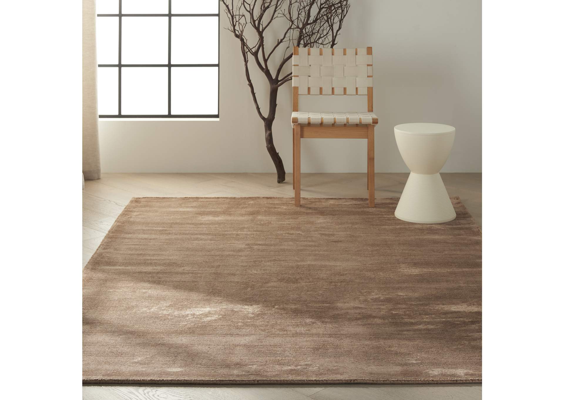Calvin Klein Home Lunar LUN1 Brown 5'x8' Area Rug,Nourison