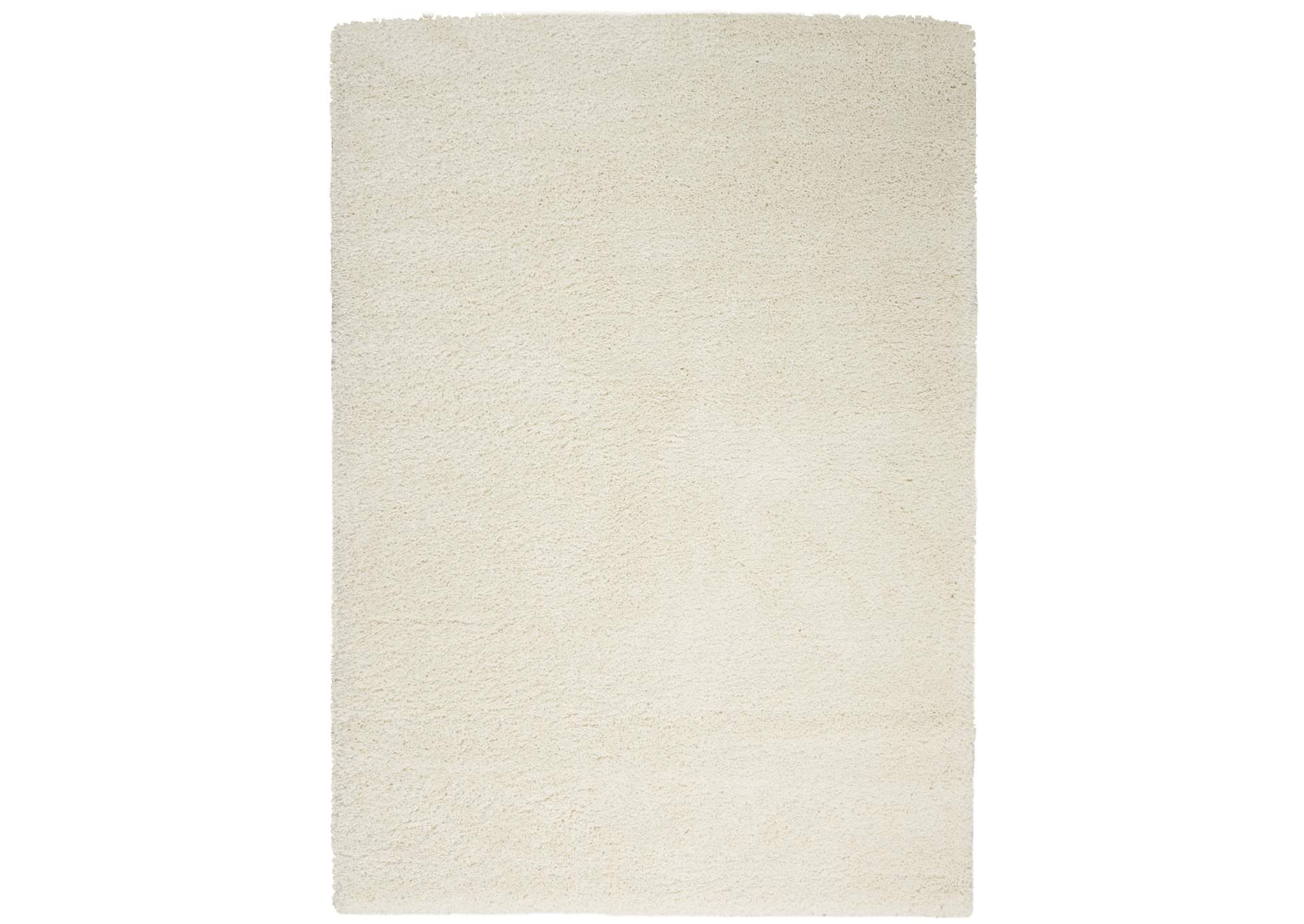 Nourison Malibu Shag MSG01 White 5'x7' Area Rug,Nourison