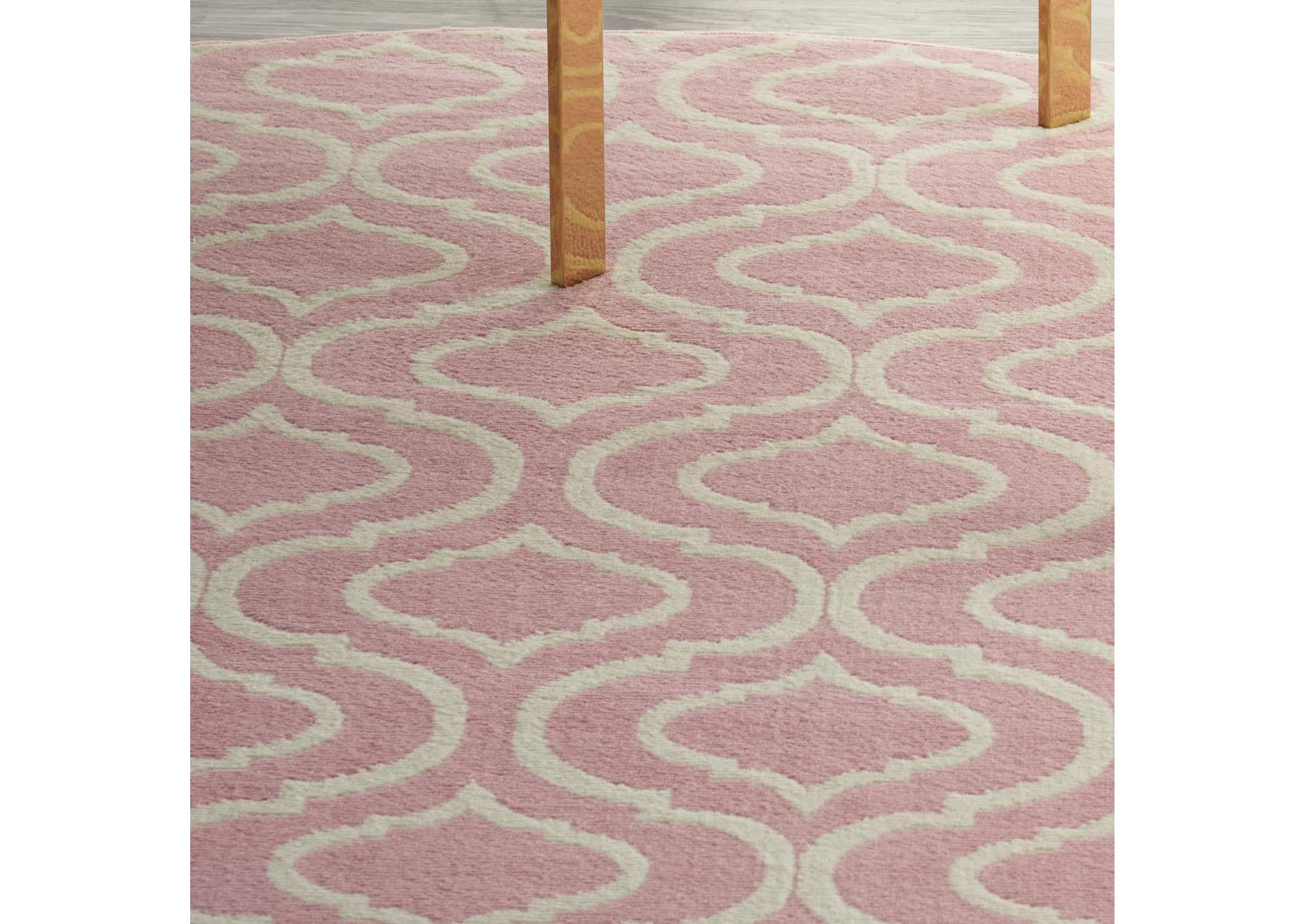 Nourison Jubilant 8' Round Pink Area Rug,Nourison