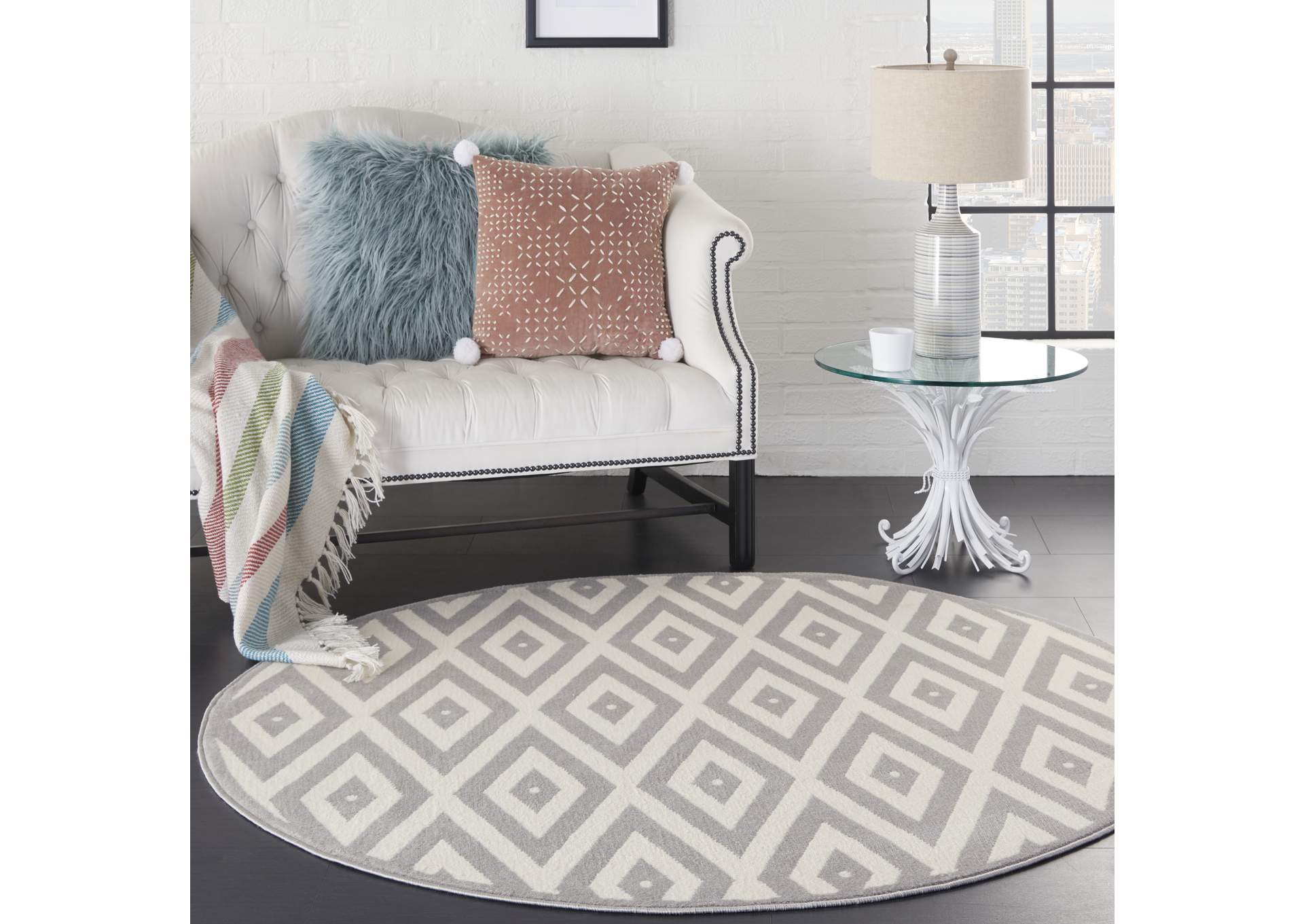 Nourison Grafix 5' Round Area Rug,Nourison