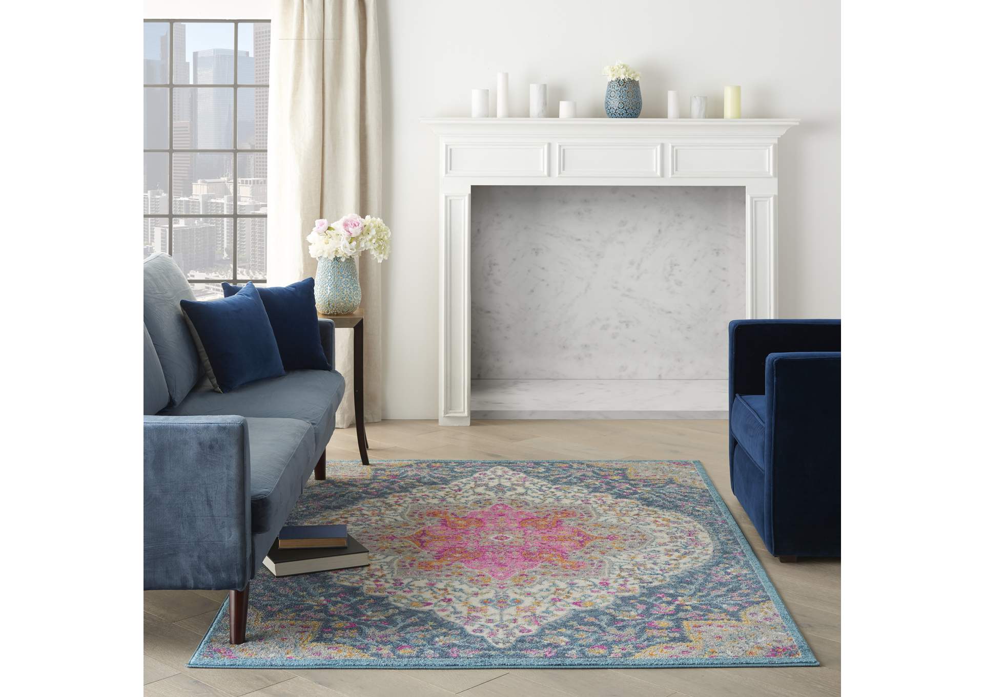 Nourison Passion 4'x6' Multicolor Area Rug,Nourison