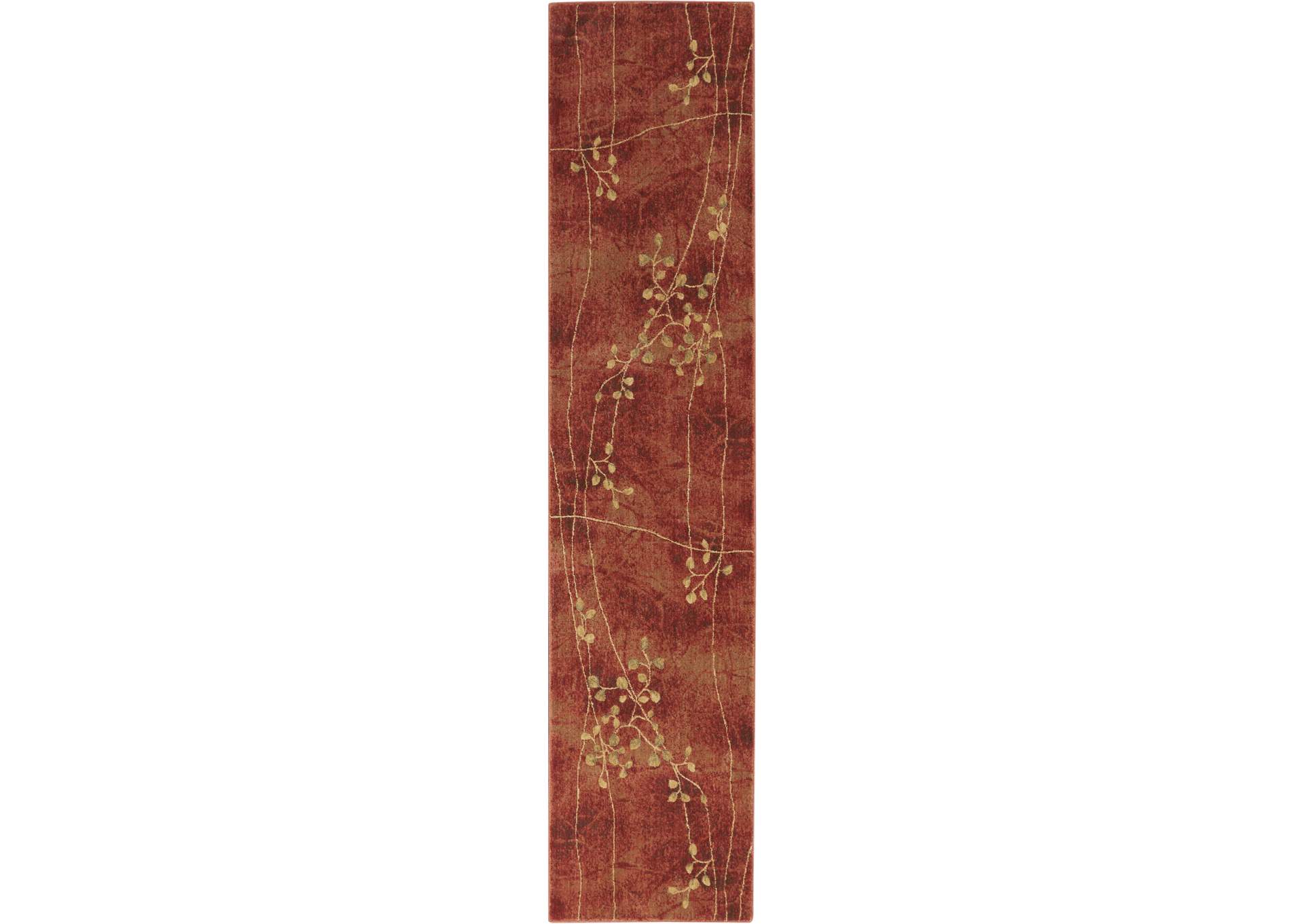 Nourison Somerset ST74 Red 10' Runner Hallway Rug,Nourison