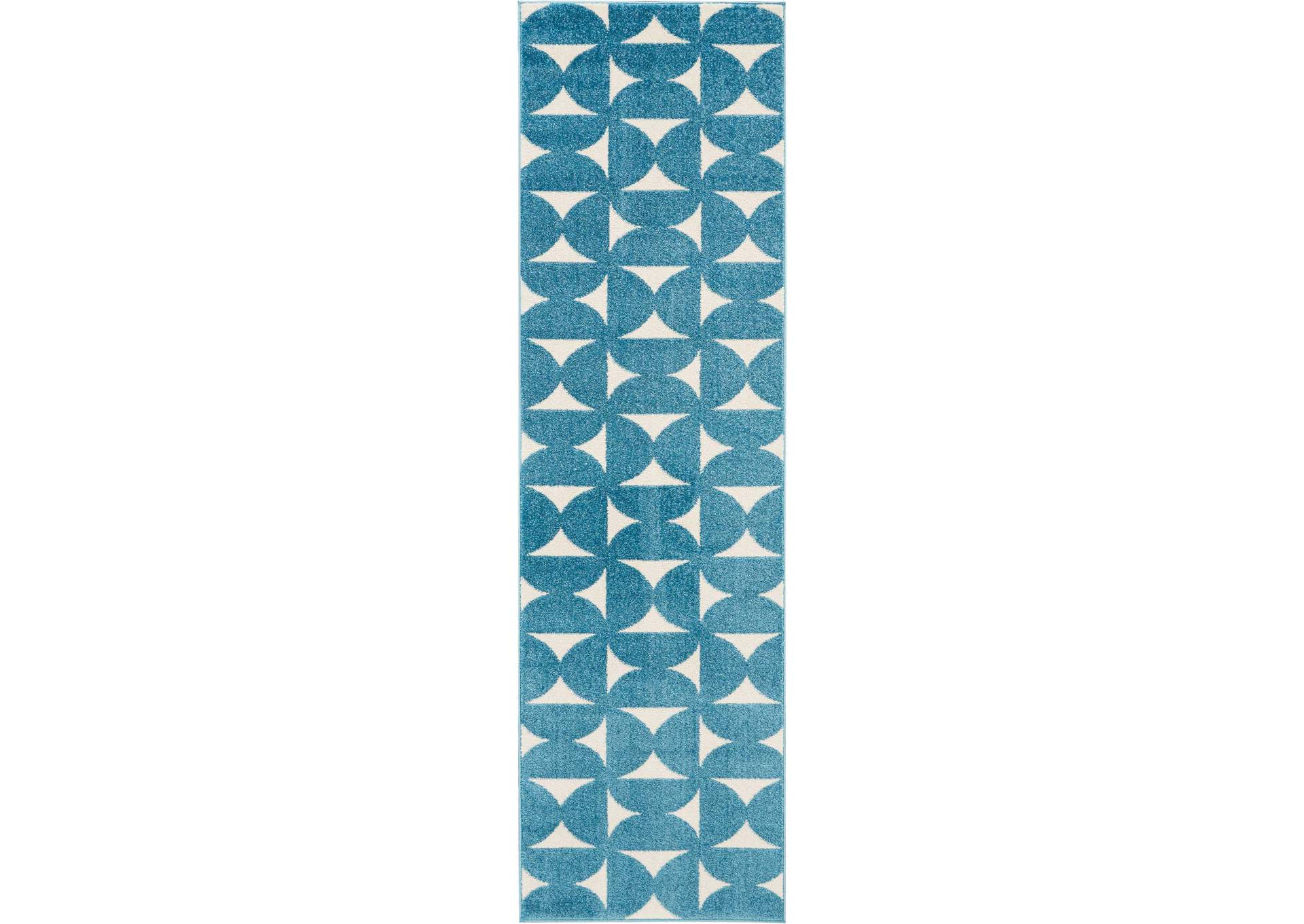Nourison Harper DS301 Blue 8' Runner Hallway Rug,Nourison