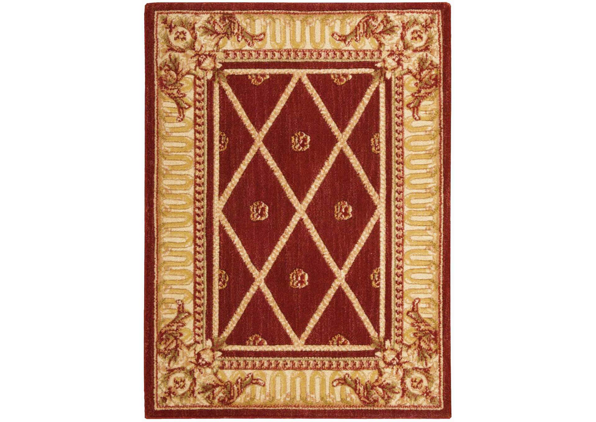 Nourison Ashton House AS03 Red Area Rug,Nourison