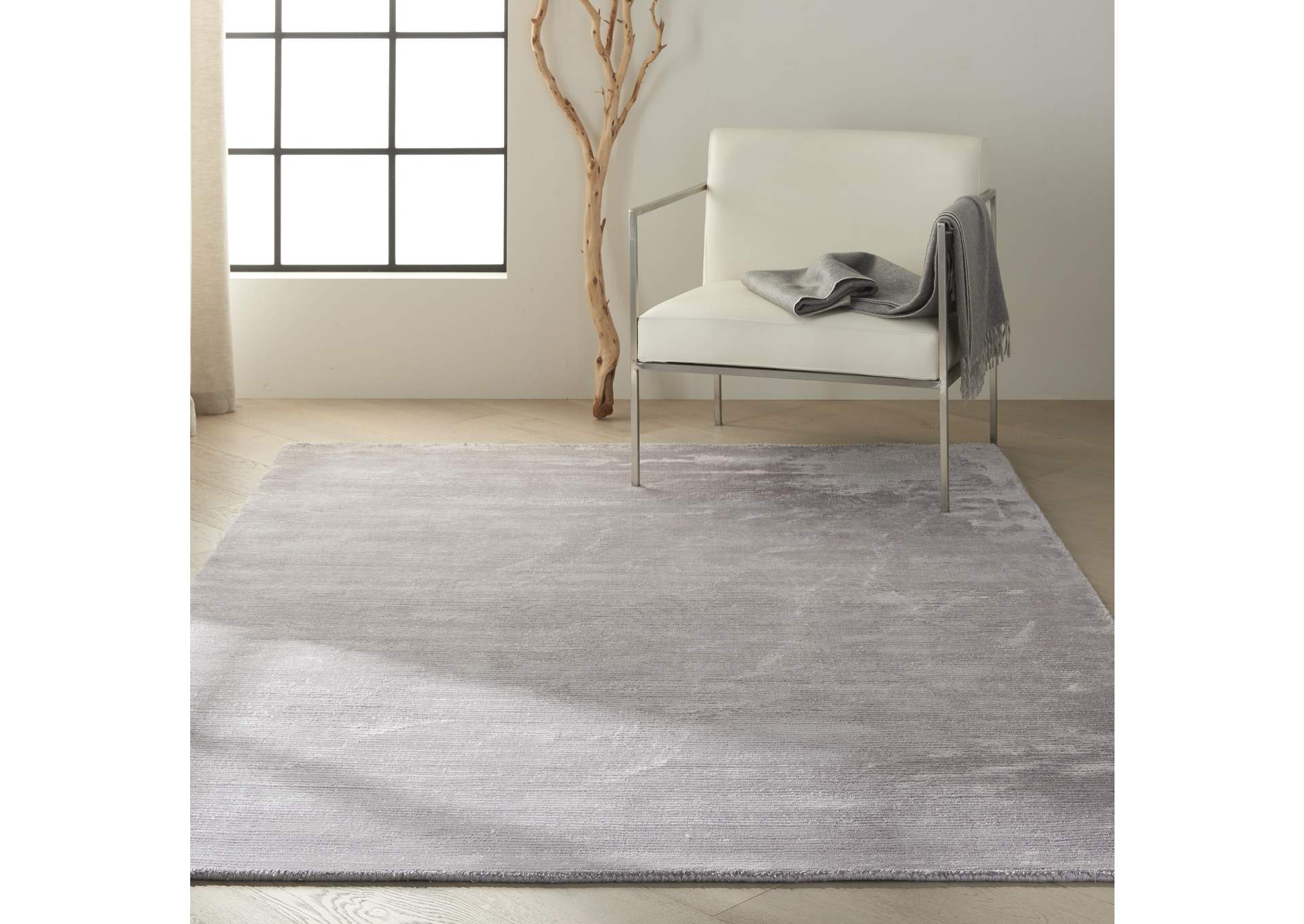 Calvin Klein Home Lunar LUN1 Black 5'x8' Area Rug,Nourison