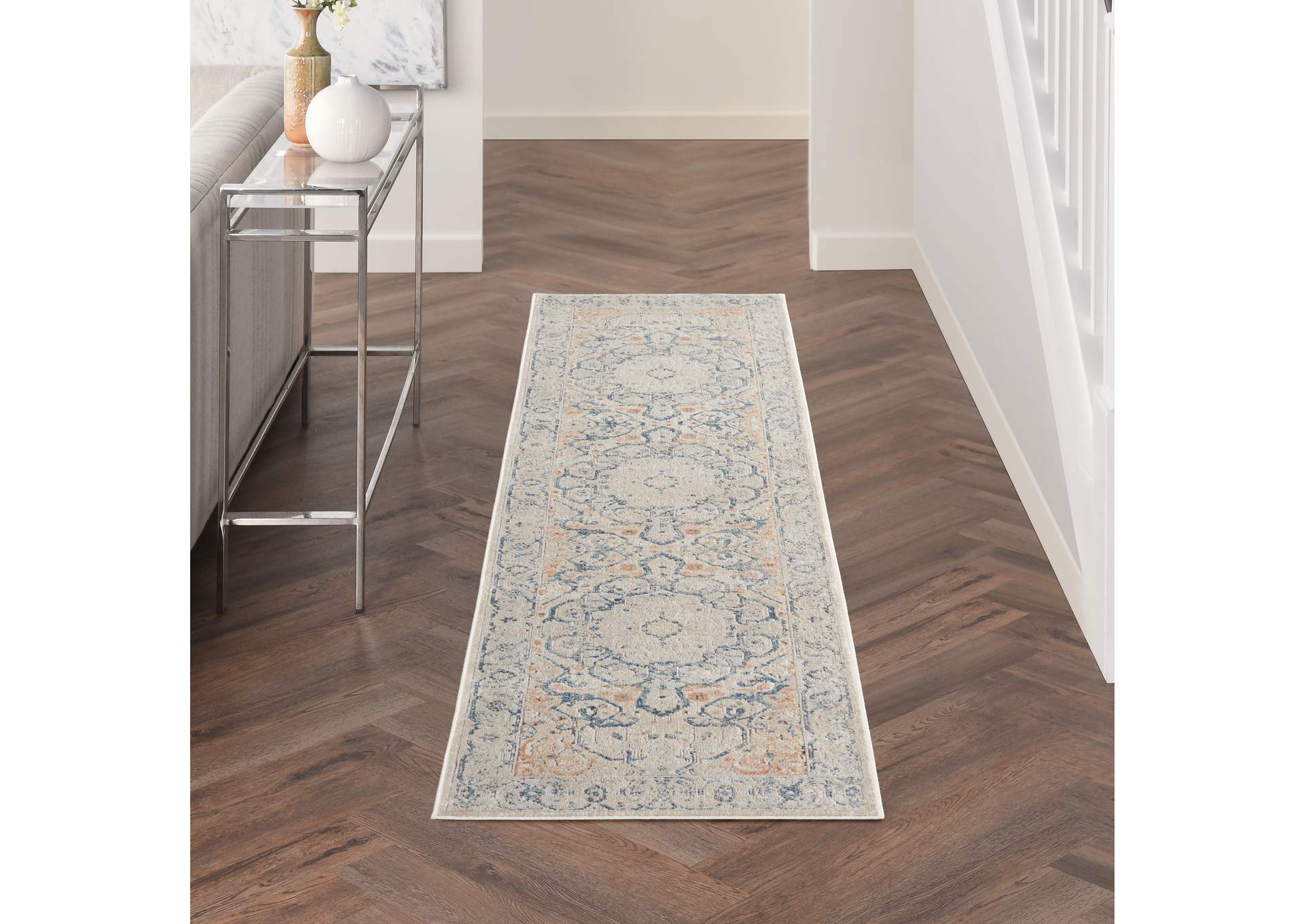 Kathy Ireland Ki25 Malta 8' Runner Area Rug,Nourison