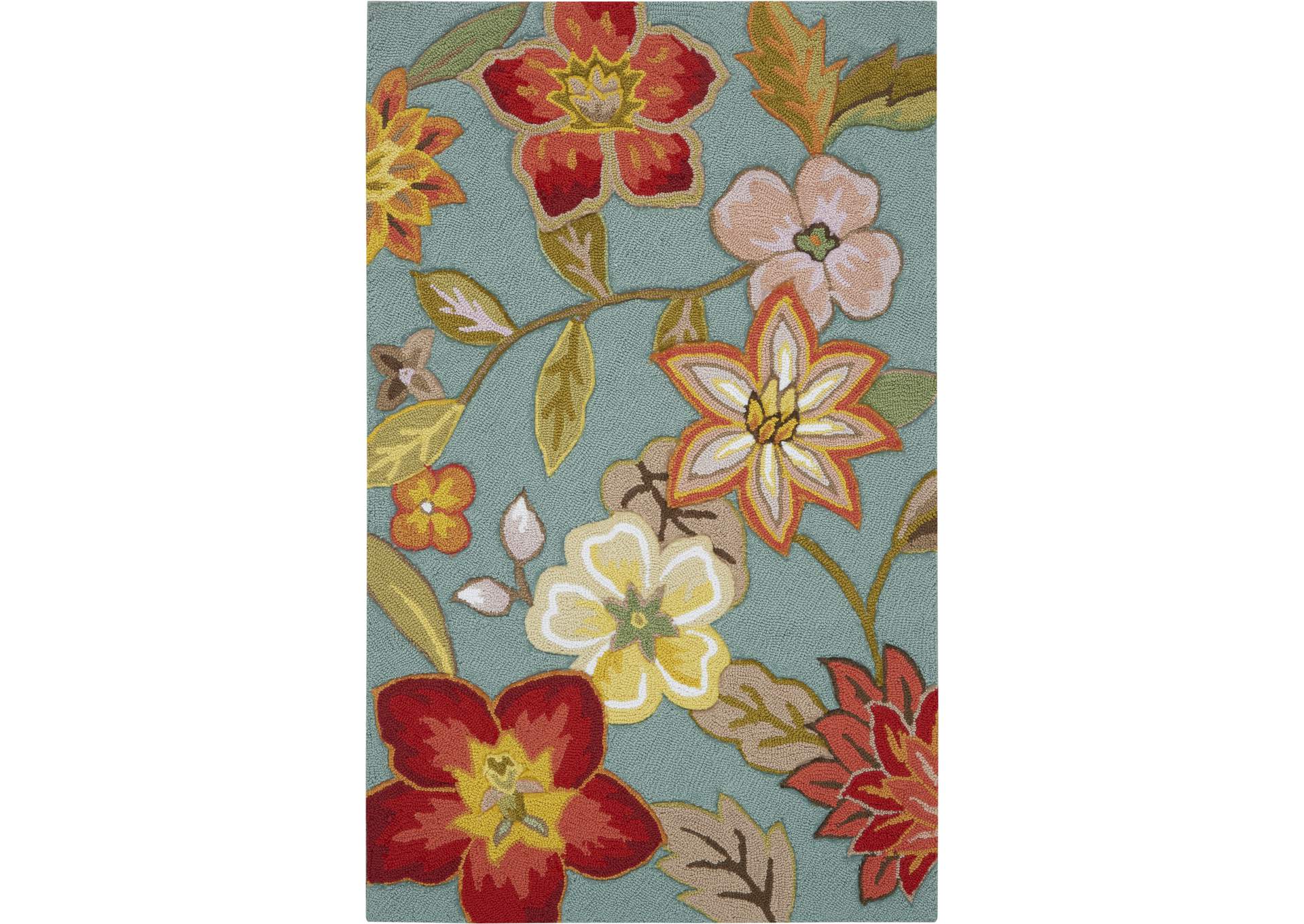 Nourison Fantasy 2'x4' Blue Area Rug,Nourison