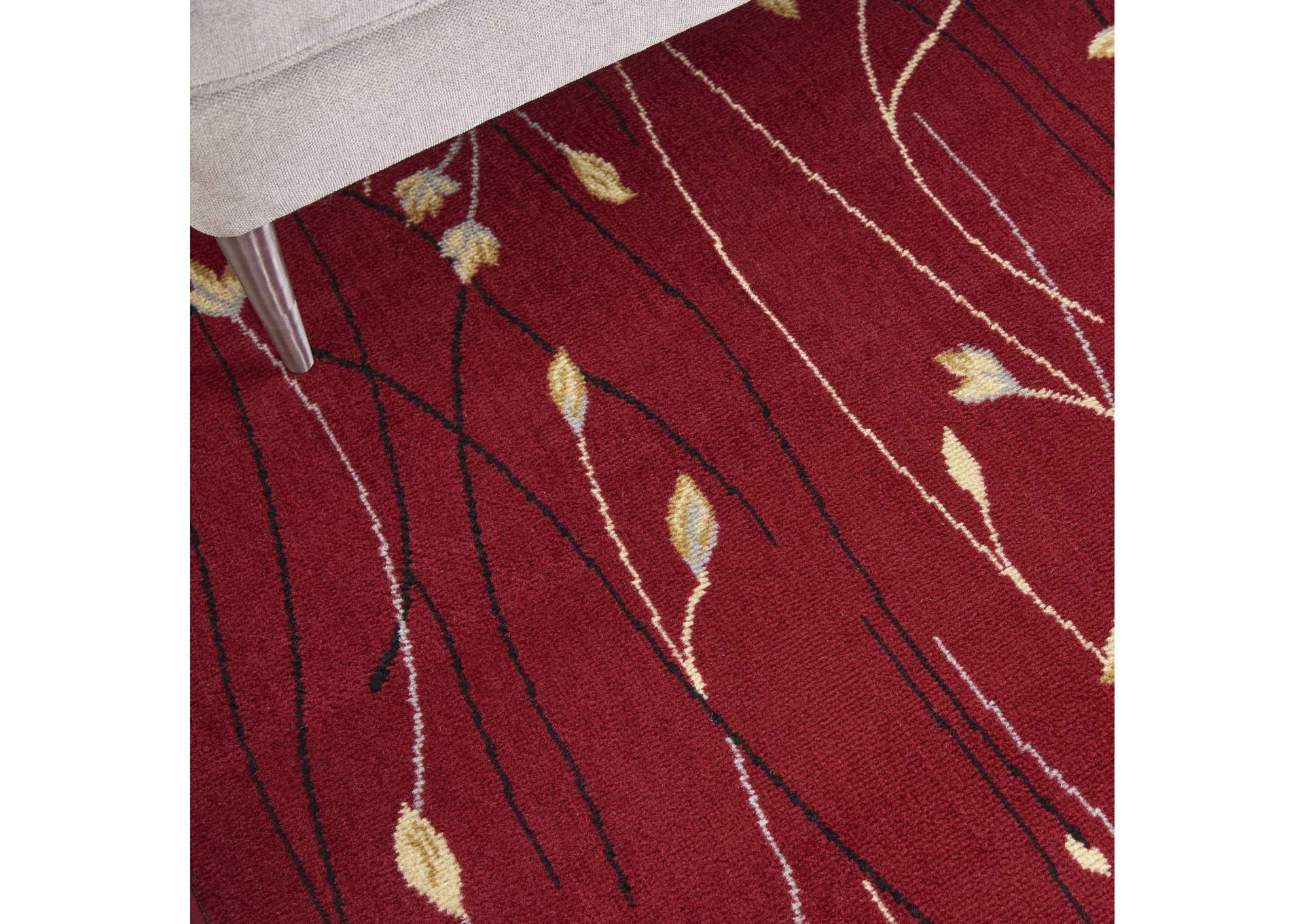 Nourison Grafix GRF15 Red 9'x12' Area Rug,Nourison