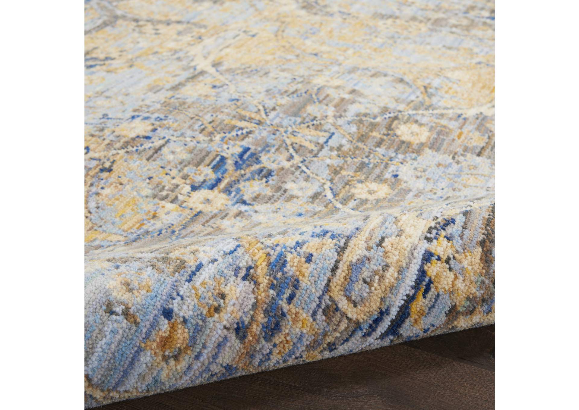 Nourison Majestic 10'x13' Beige and Blue Vintage Area Rug,Nourison