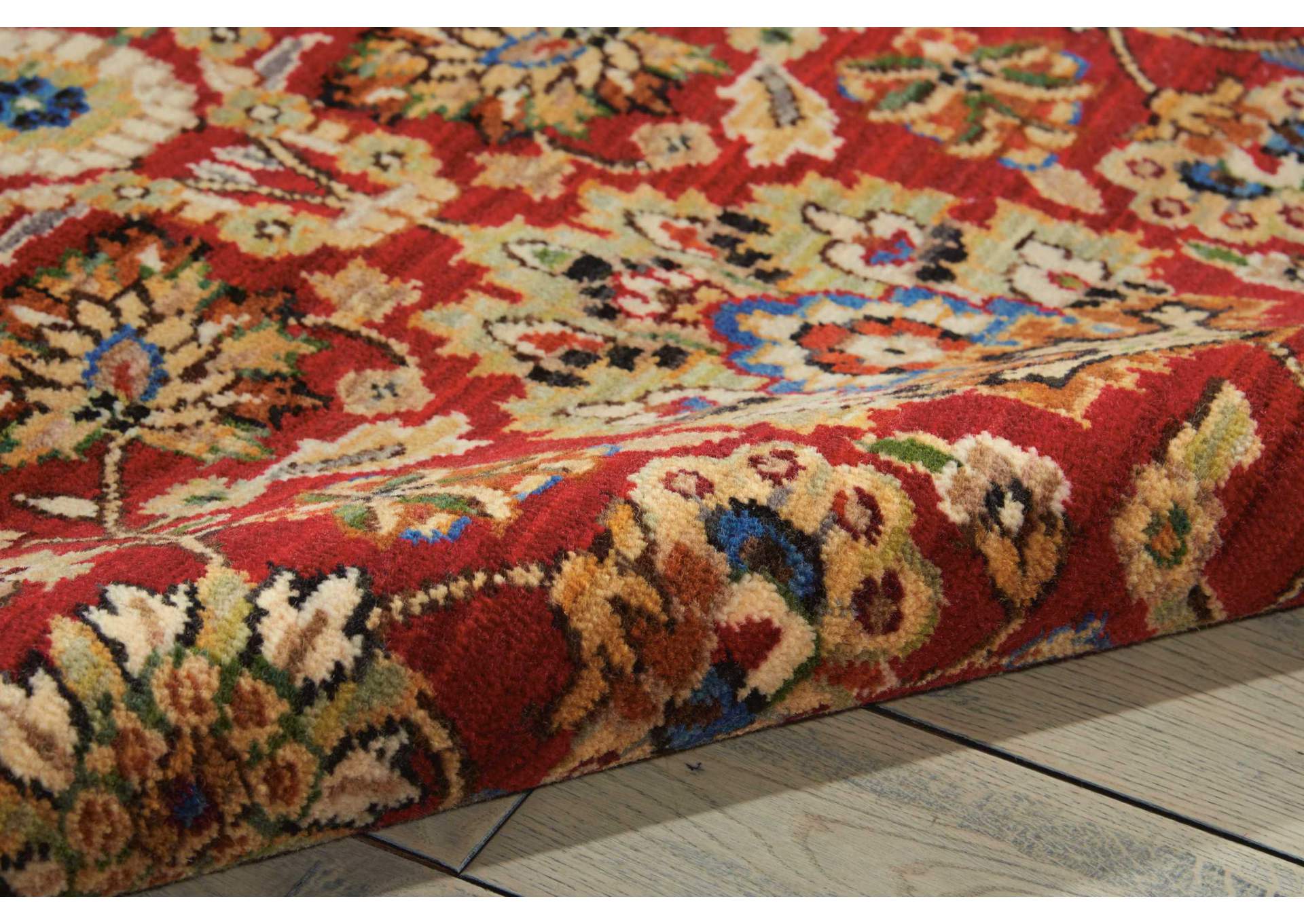 Nourison Timeless TML17 Red 5'x8' Area Rug,Nourison