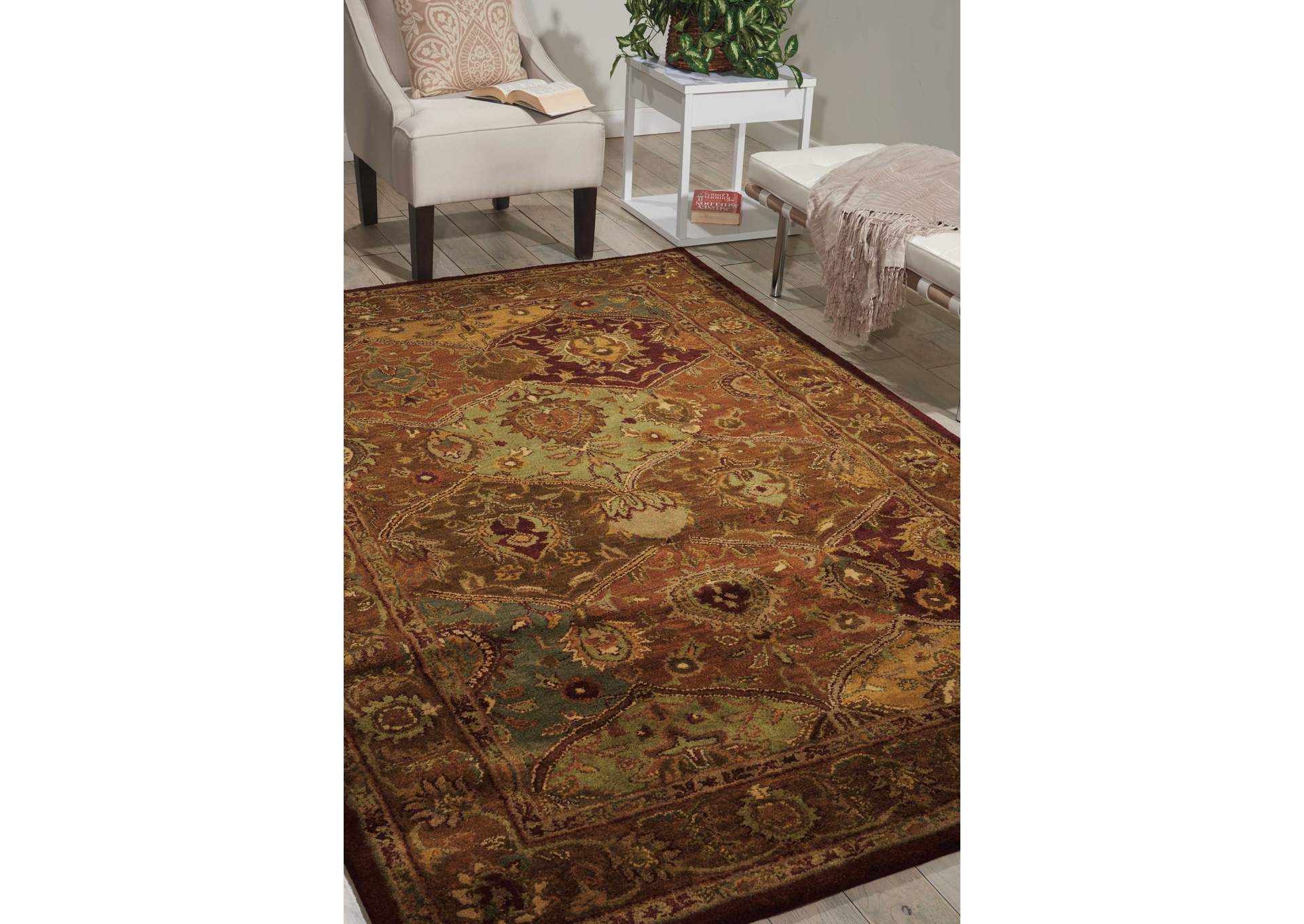 Nourison Jaipur JA25 Multicolor 8' Round Rug,Nourison