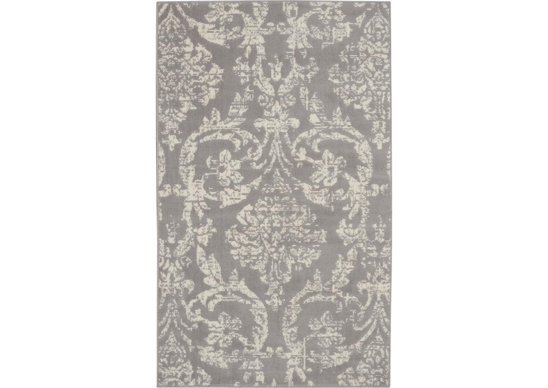 Nourison Jubilant 3'x5' Grey Area Rug,Nourison
