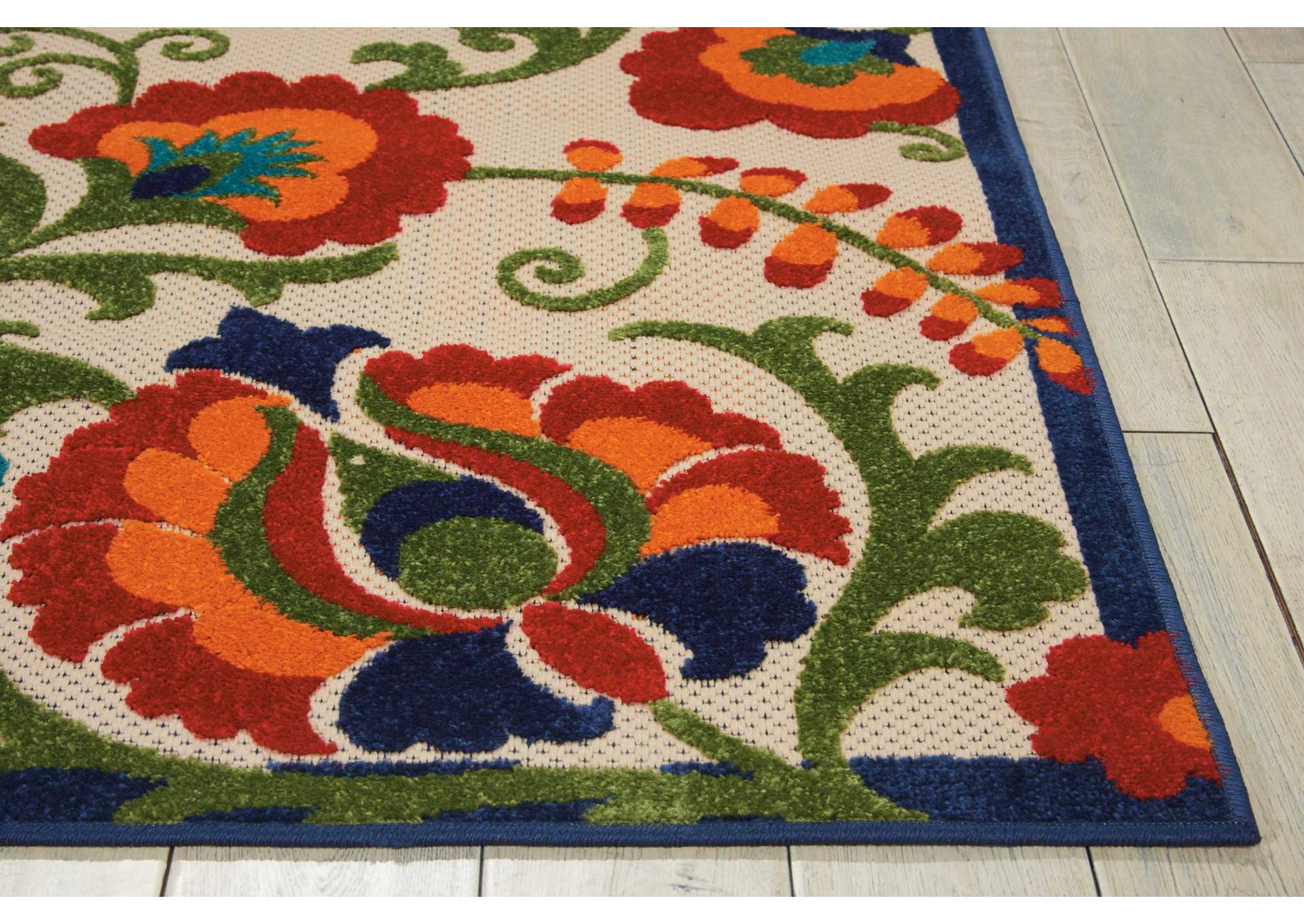 Nourison Aloha ALH17 Multicolor 4'x6' Indoor-outdoor Area Rug,Nourison