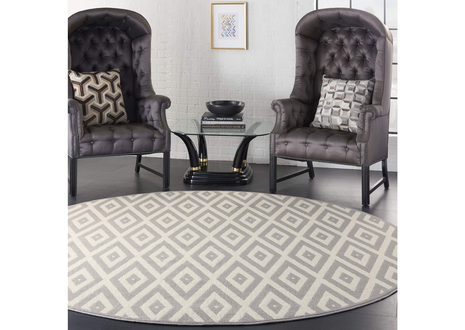 Nourison Grafix 8' Round Area Rug,Nourison