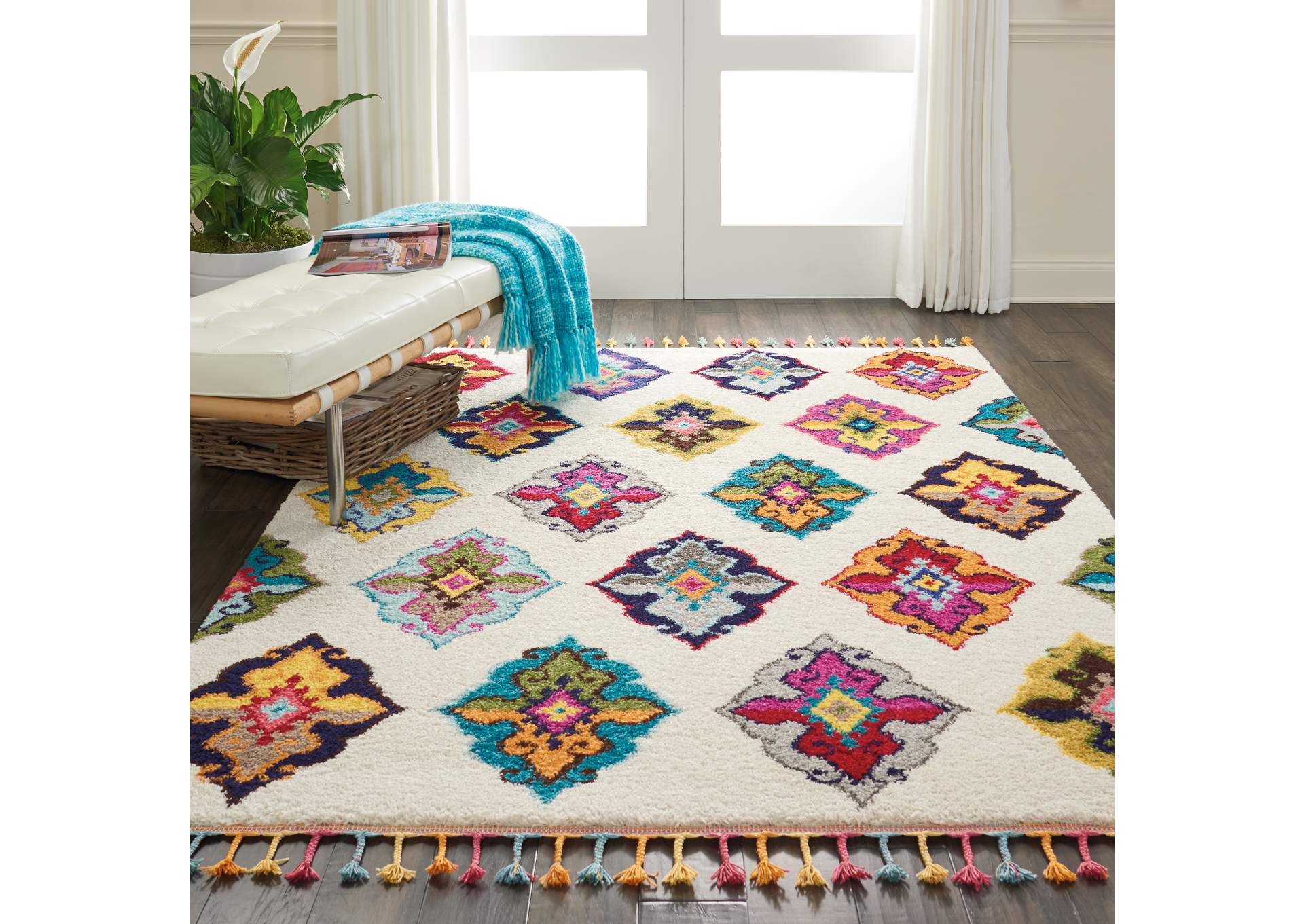 Nourison Nomad NMD06 Multicolor 5'x8' Boho Area Rug,Nourison