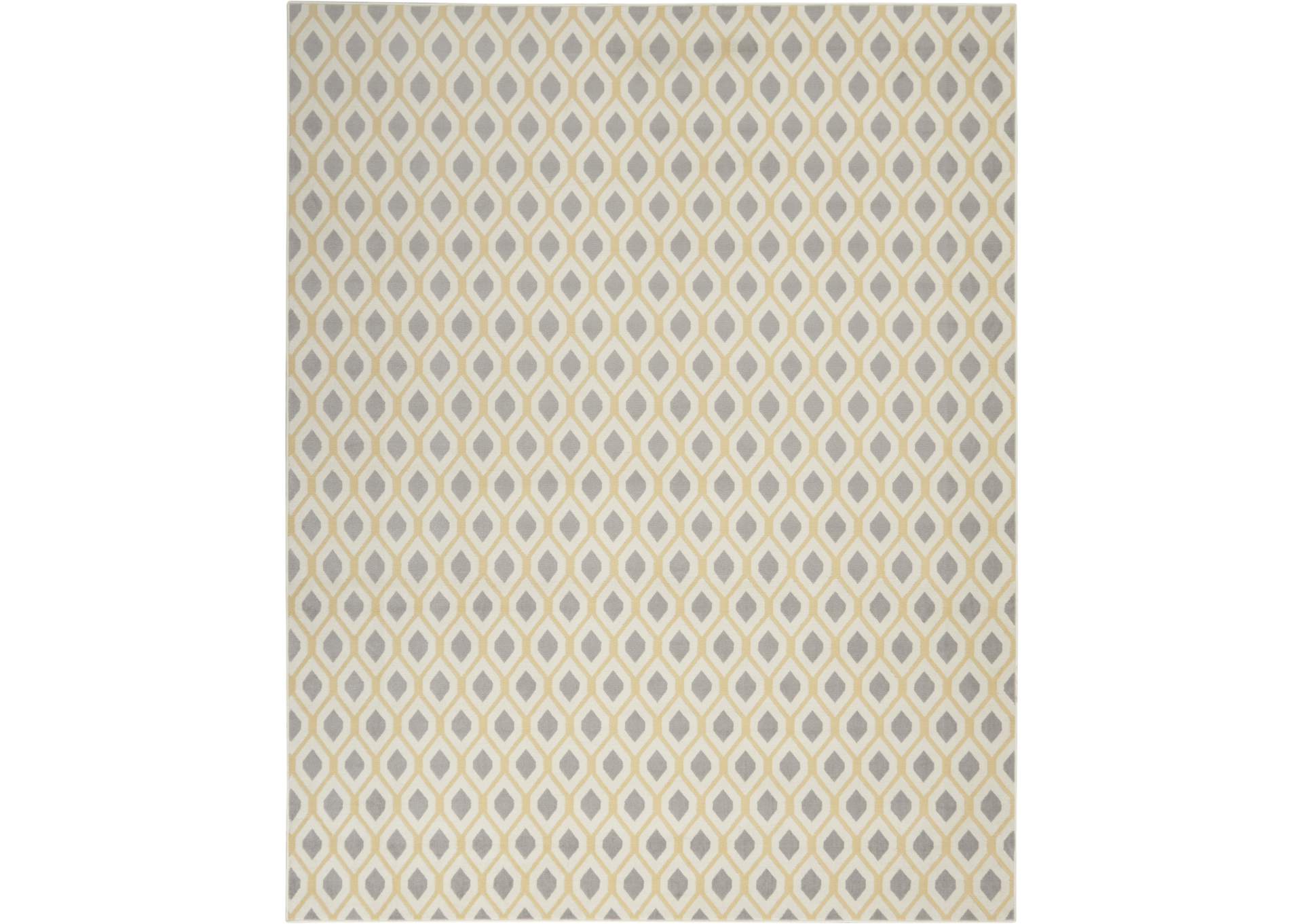 Nourison Grafix GRF22 Grey and White 8'x10' Large Rug,Nourison