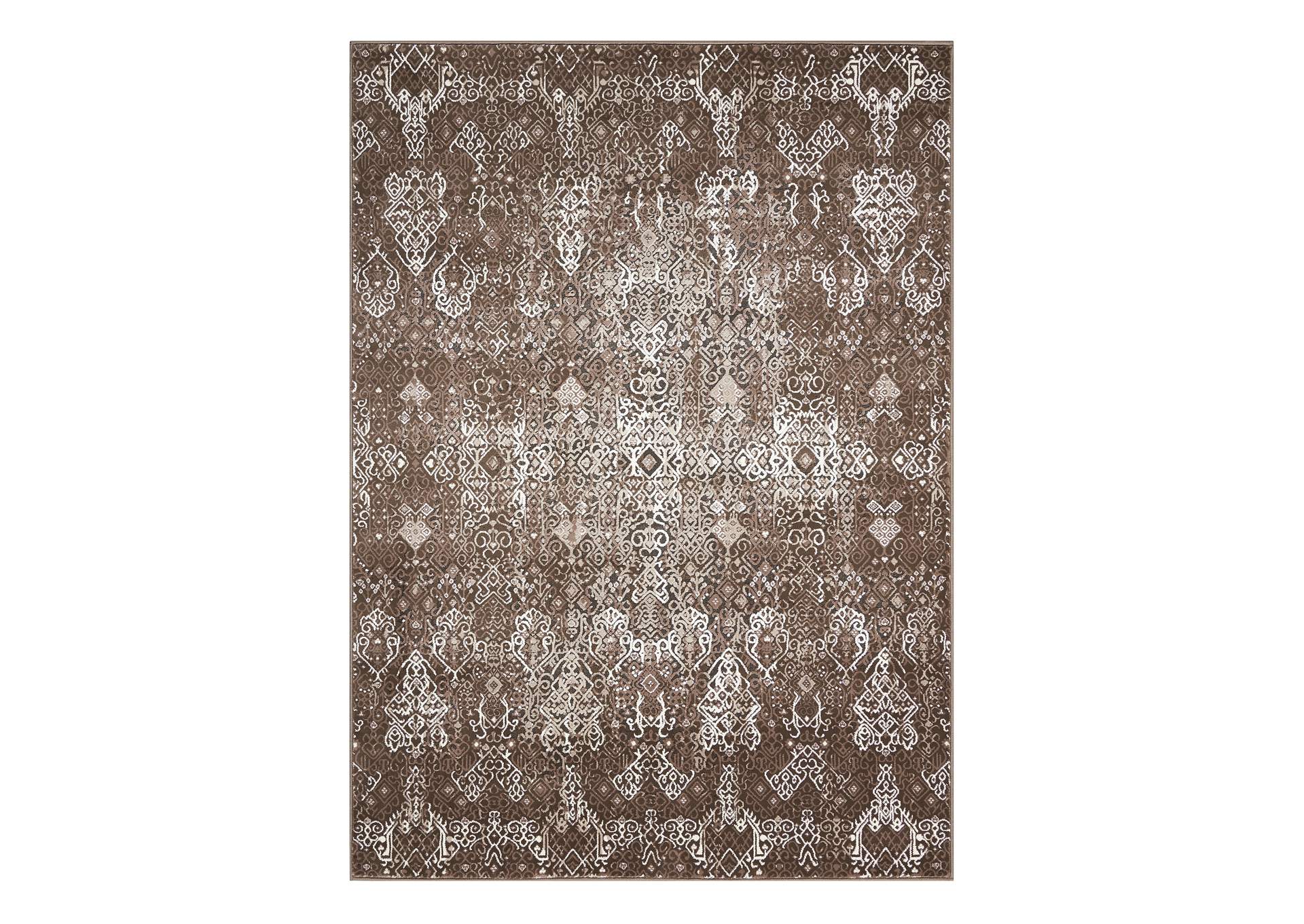 Nourison Karma KRM04 Brown 5'x7' Area Rug,Nourison