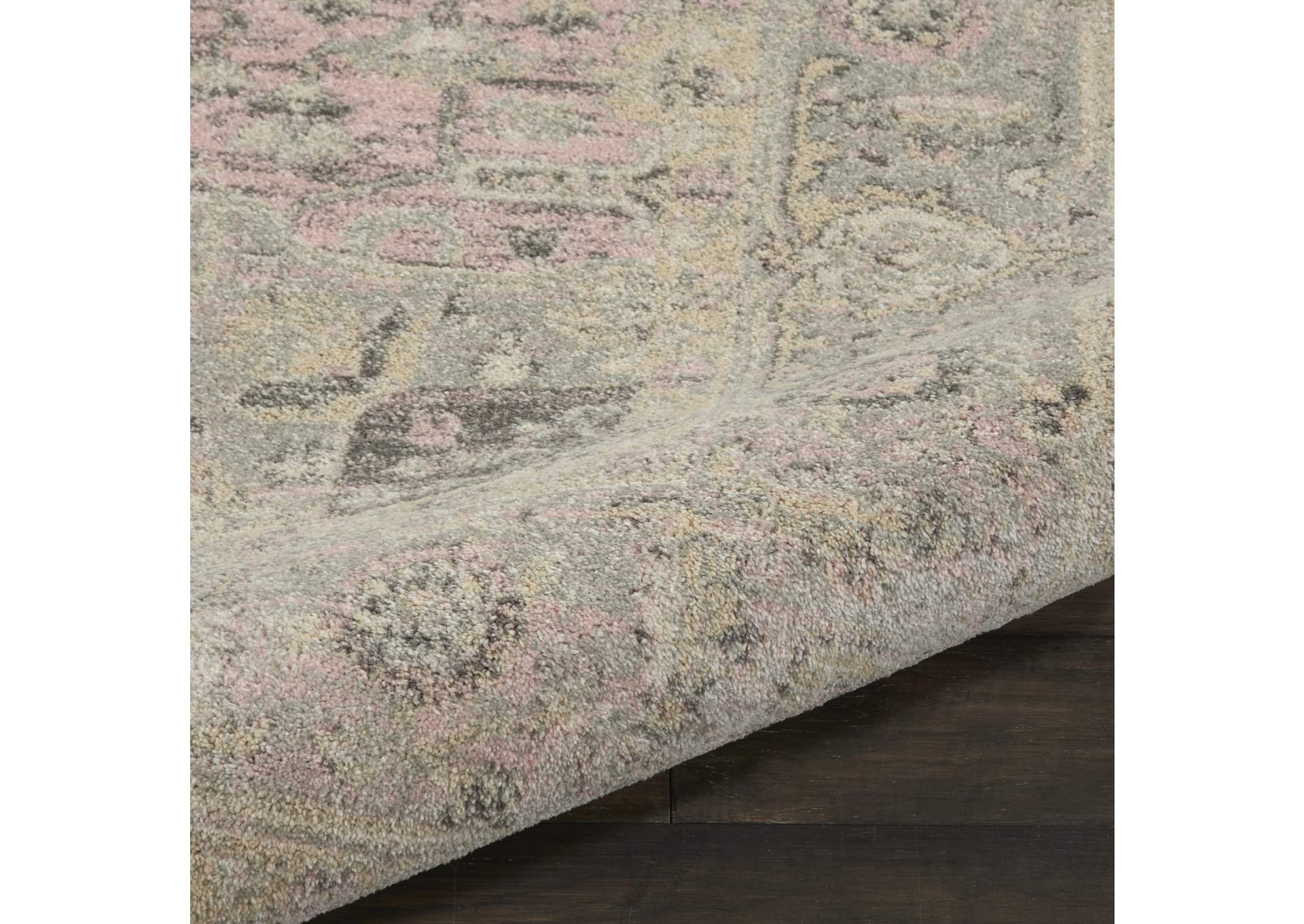Nourison Tranquil TRA06 Pink and Beige 8'x10' Large Rug,Nourison