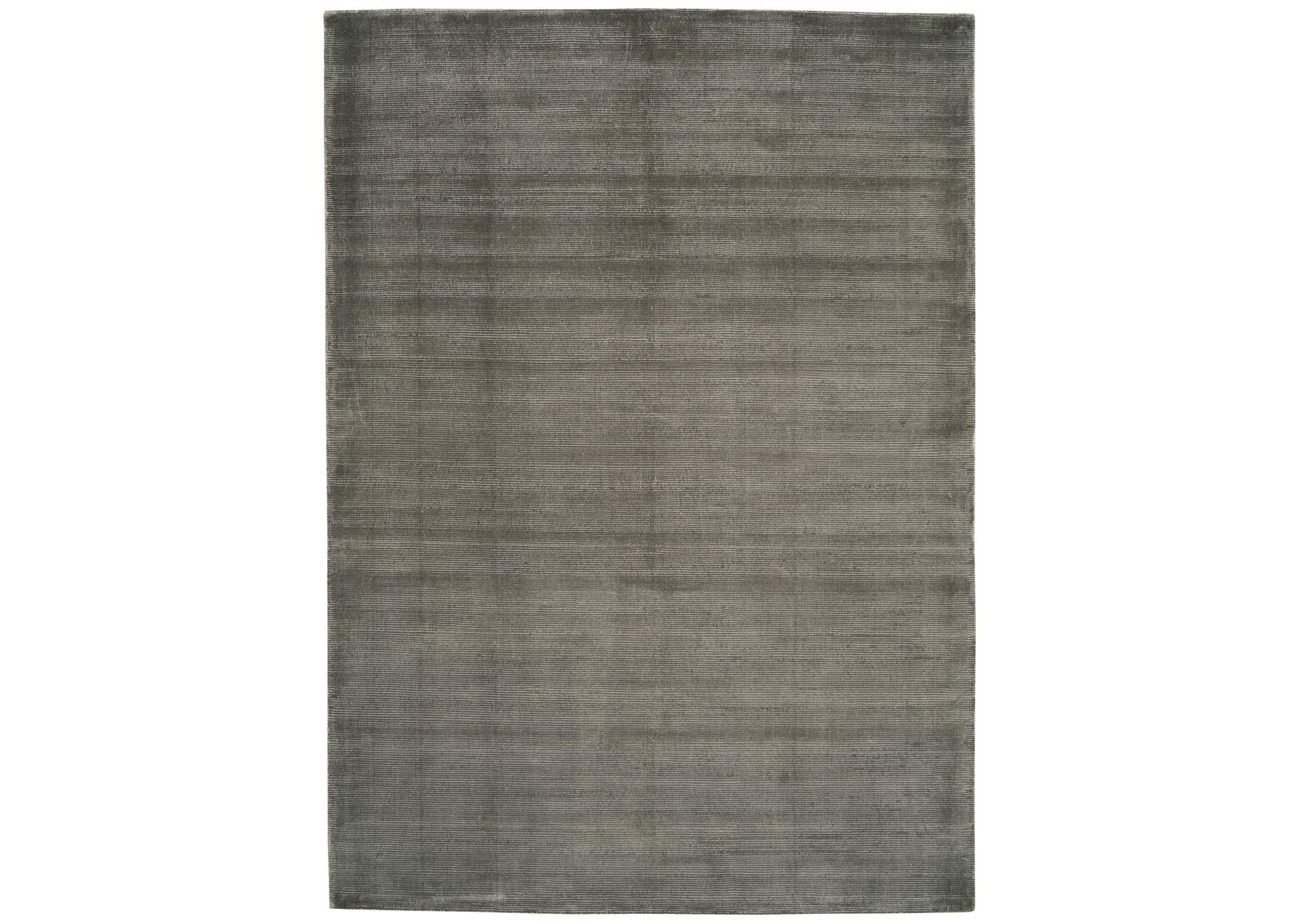 Calvin Klein Home Lunar LUN1 Grey and Black 8'x11' Rug,Nourison