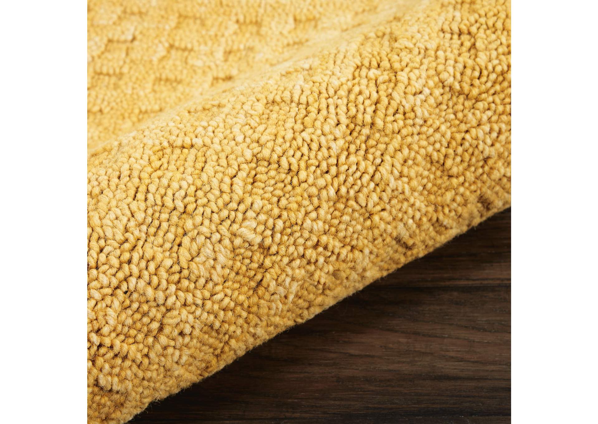 Nourison Marana MNN01 Yellow 8' Runner Wool Hallway Rug,Nourison